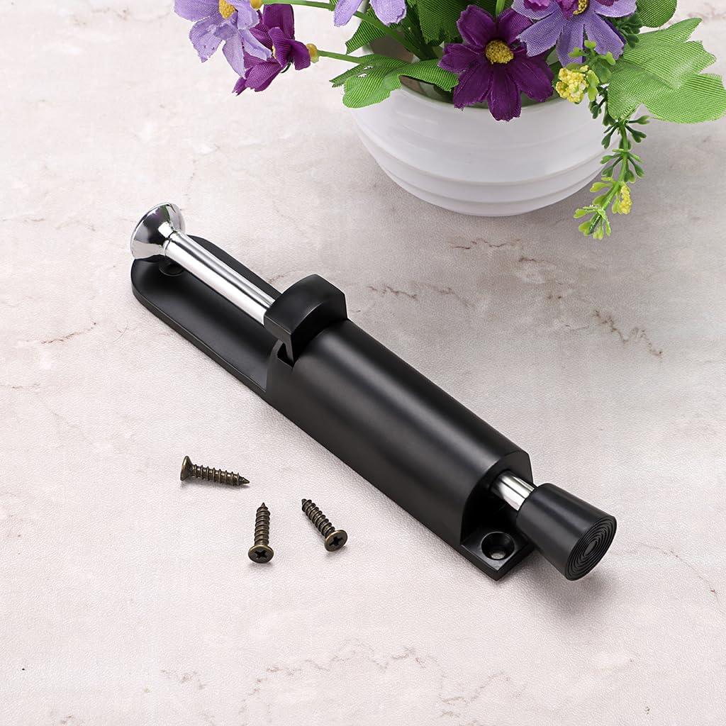 Tope de Puerta Telescópico Sumnacon Acero Inoxidable Negro