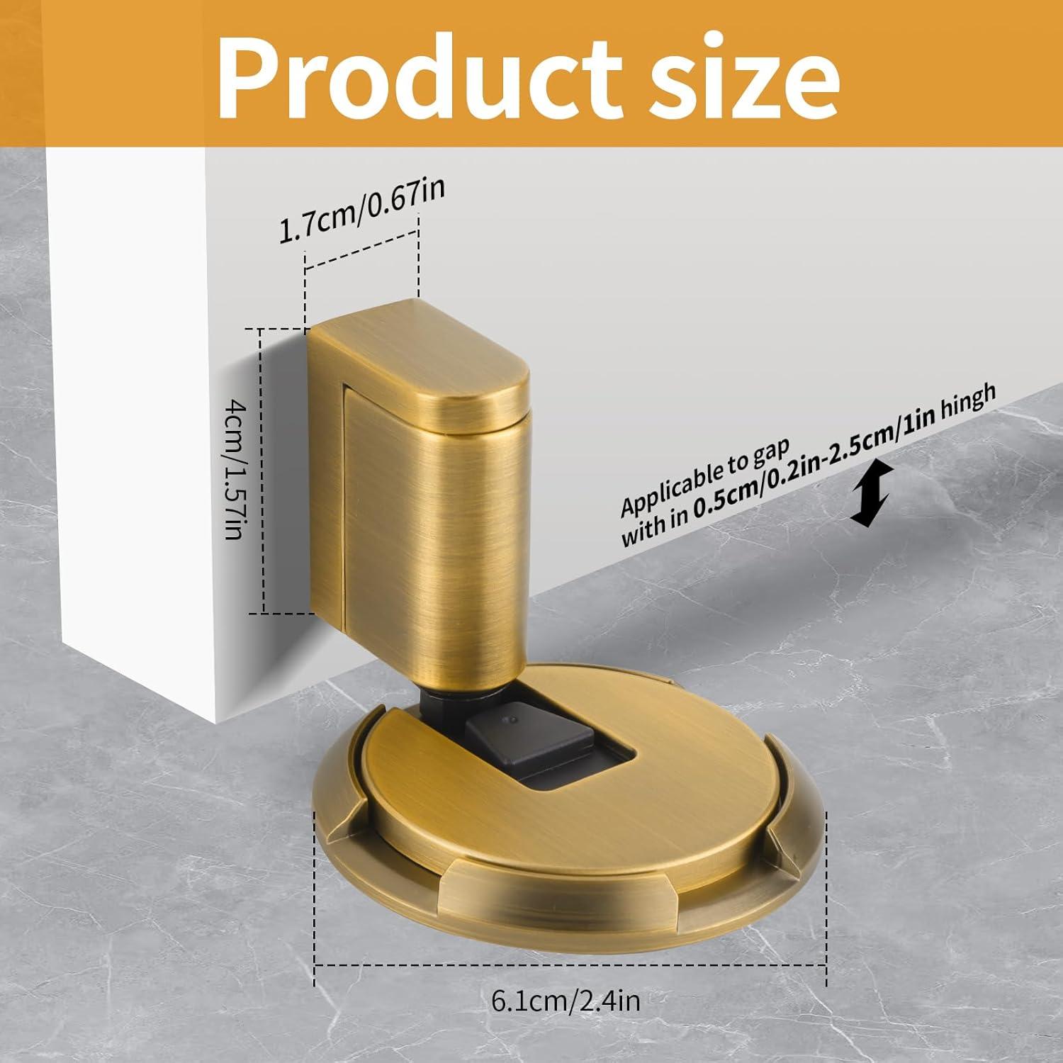 Tope de puerta mecánico Bak Bo AB-1 bronce antiguo ajustable