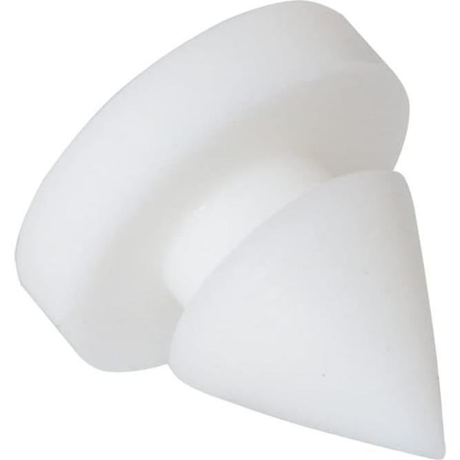 25pcs Rubber Door Silencer 1/2 Inch Diameter Door Anti Collision Silencer for Metal and Metal Frame, White