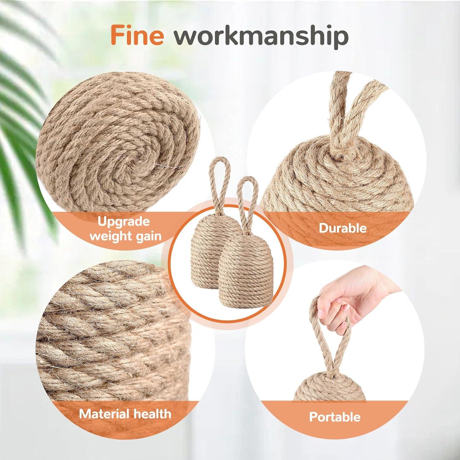 2 Tapones Decorativos para Puertas Jingmore Yute 2.45 kg