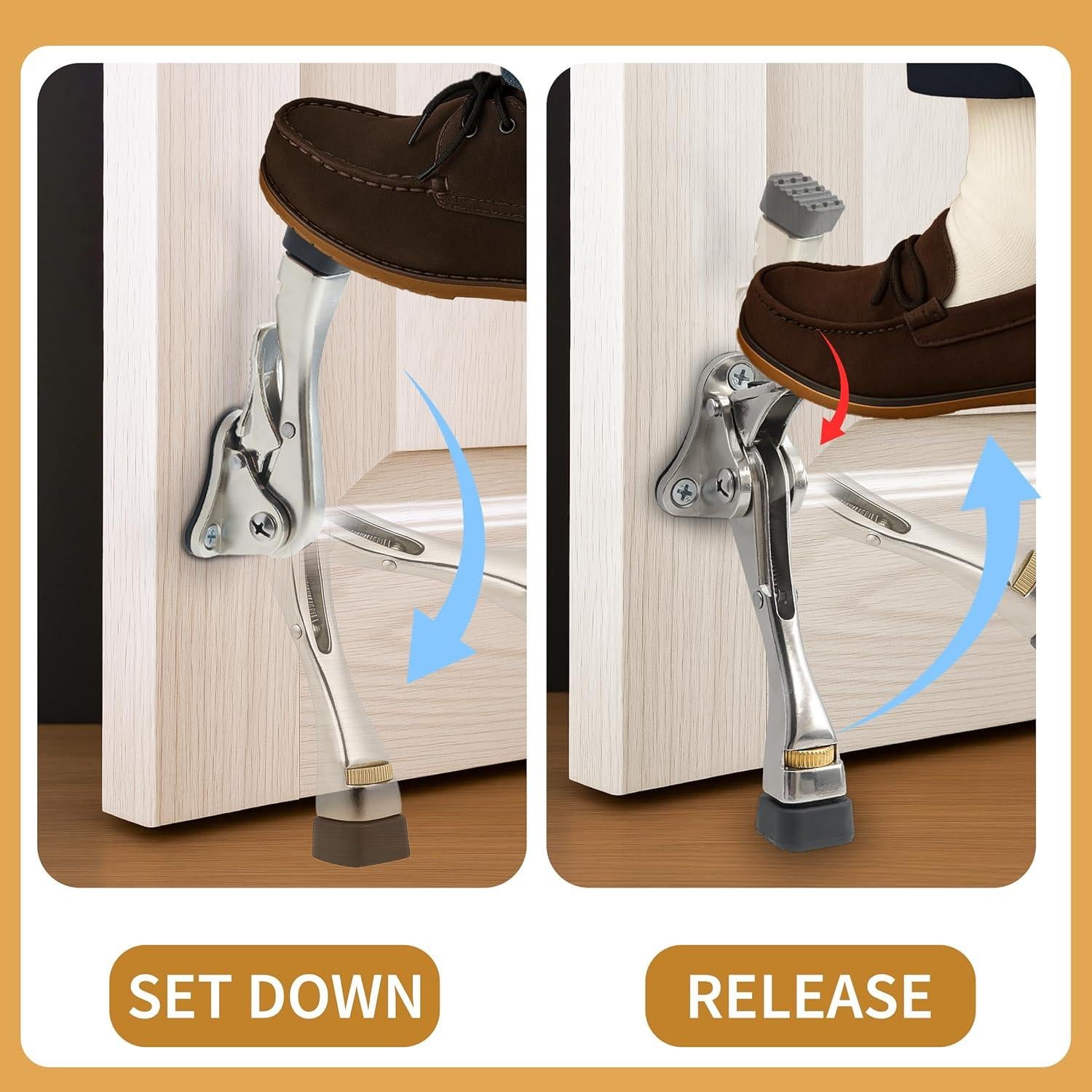 Tope de puerta Kickdown TaShow, paquete de 6 unidades, 10 cm