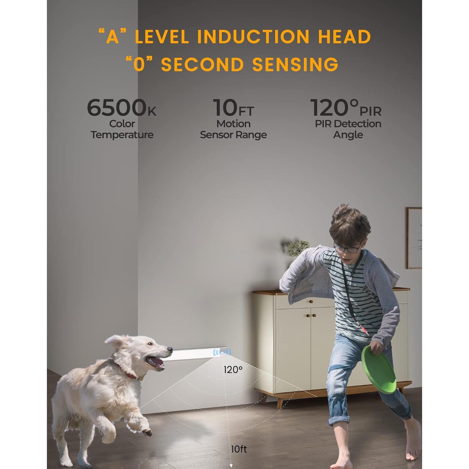 ASOKO Luz Bajo Gabinete LED con Sensor de Movimiento 3 Paquete