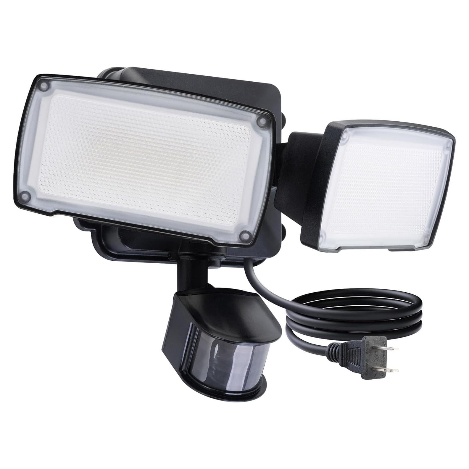 Luz de Sensor de Movimiento LUTEC 21W IP65 2500LM Negro