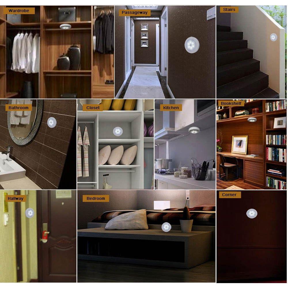 Luz Nocturna LED Searik con Sensor de Movimiento 3 Pcs