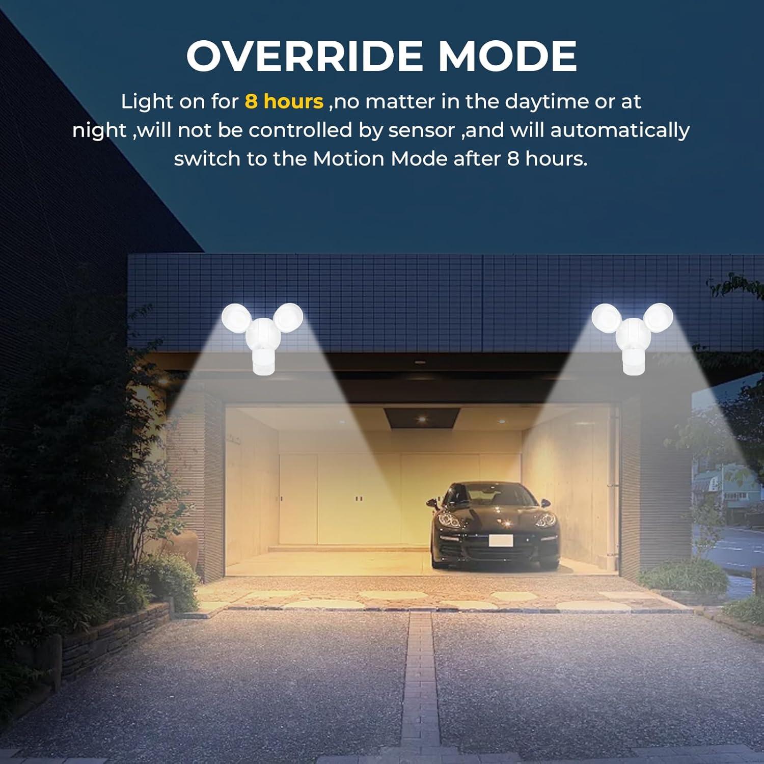 Luz LED Inundación Exterior R.W.FLAME 24W 1800LM IP54 Sensor Movimiento