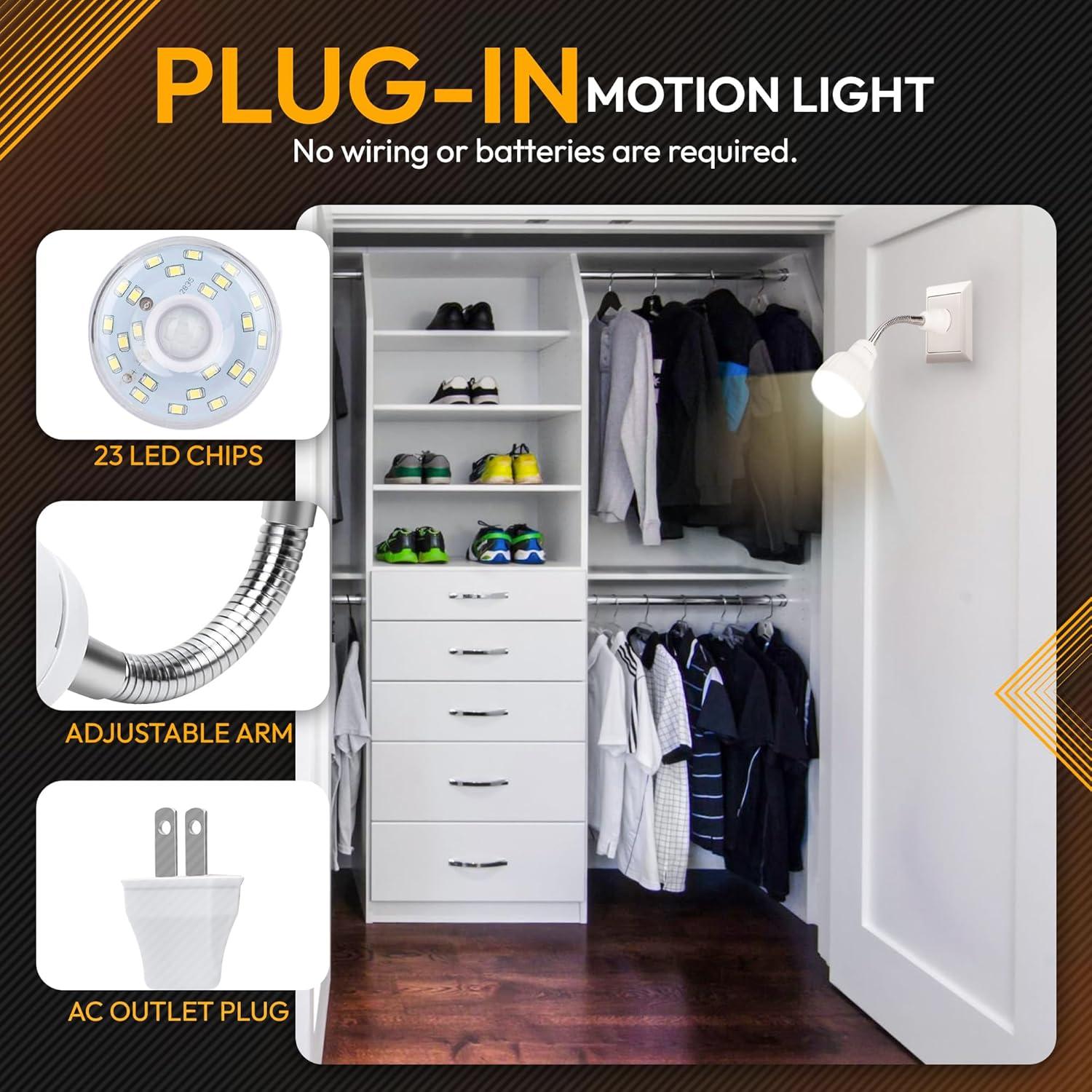 Luz Nocturna LED ShopN5 con Sensor de Movimiento 3W 360°