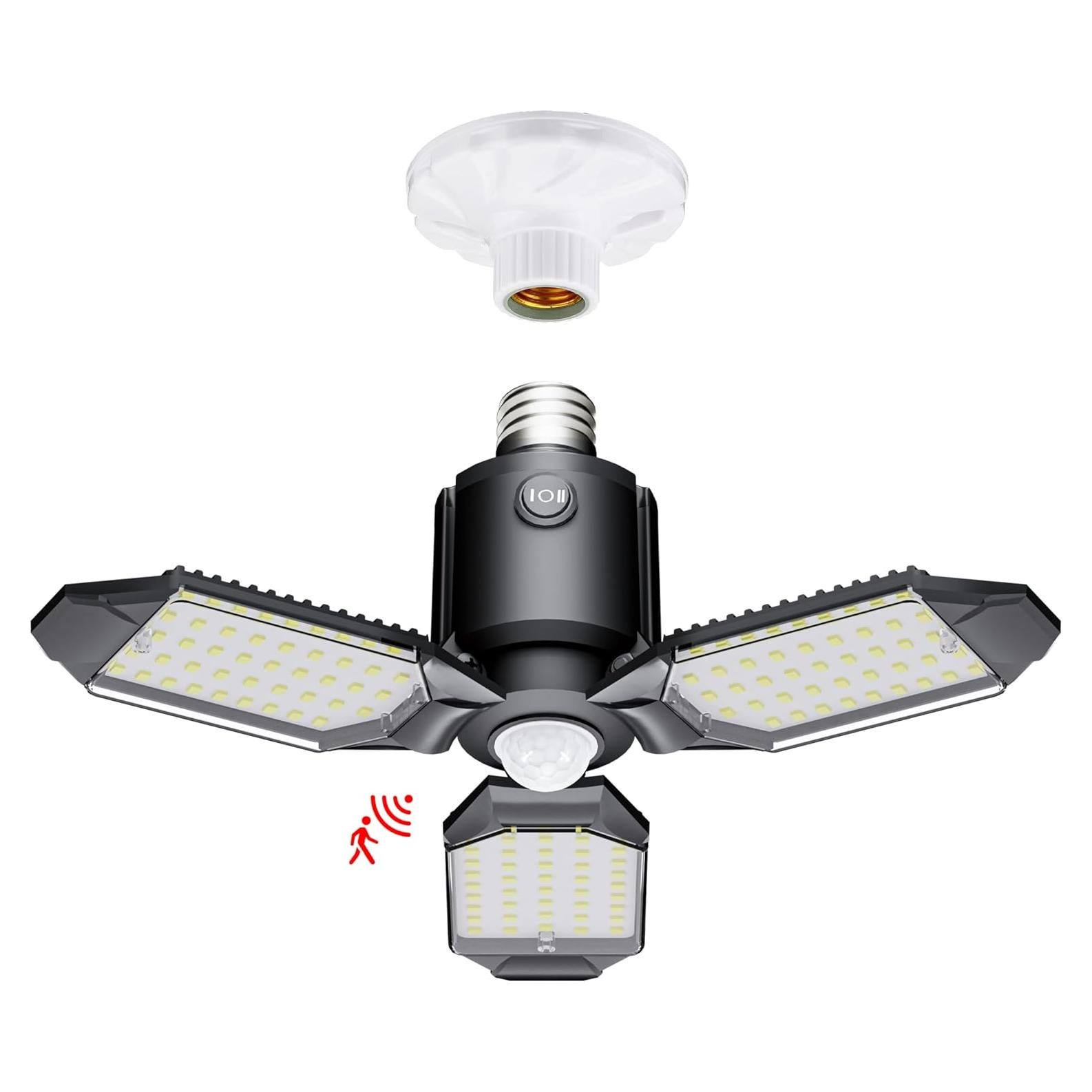 Luz LED de Garaje con Sensor de Movimiento 80W Hinersound