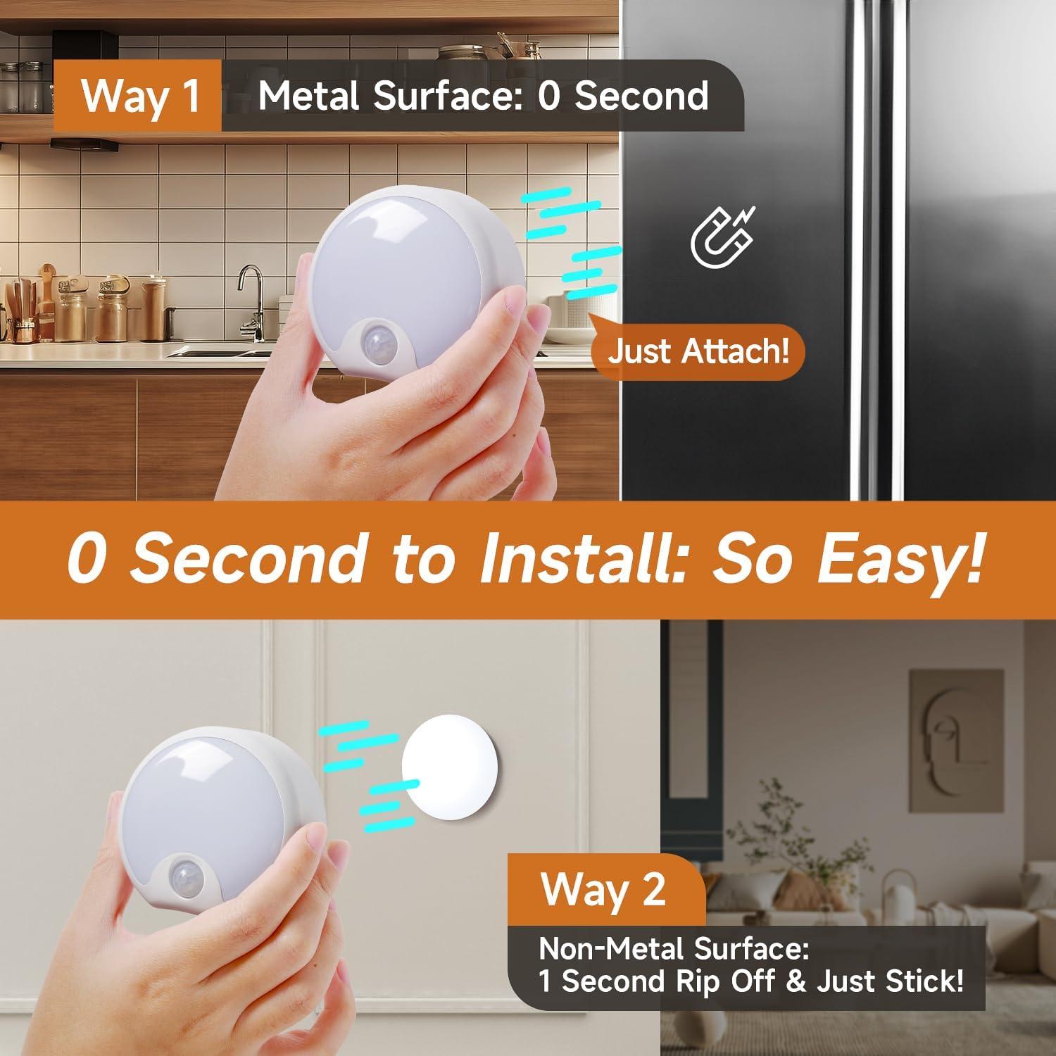 Luz de Sensor de Movimiento Recargable oneFire 3 Pack 65 Lúmenes