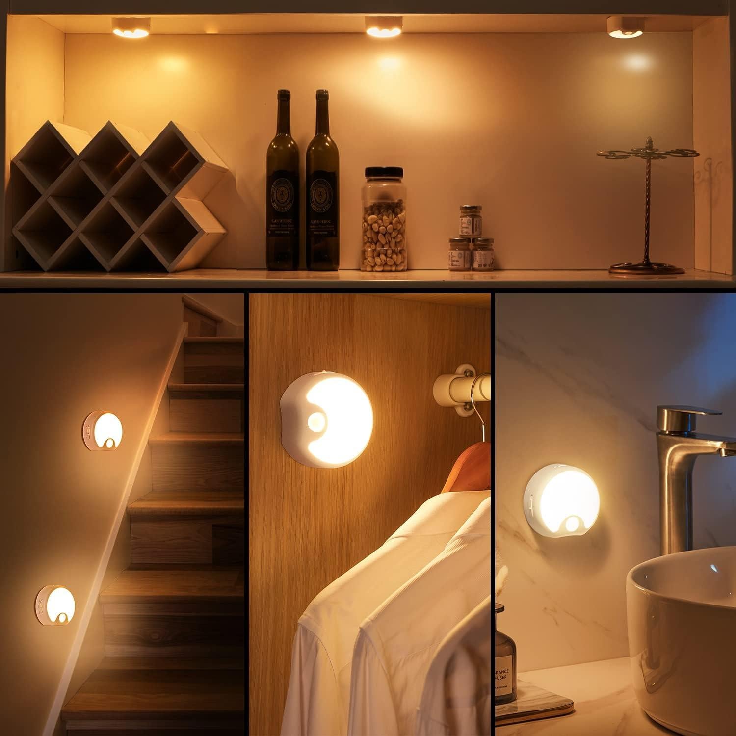 Luz de Sensor de Movimiento Recargable oneFire 3 Pack 65 Lúmenes