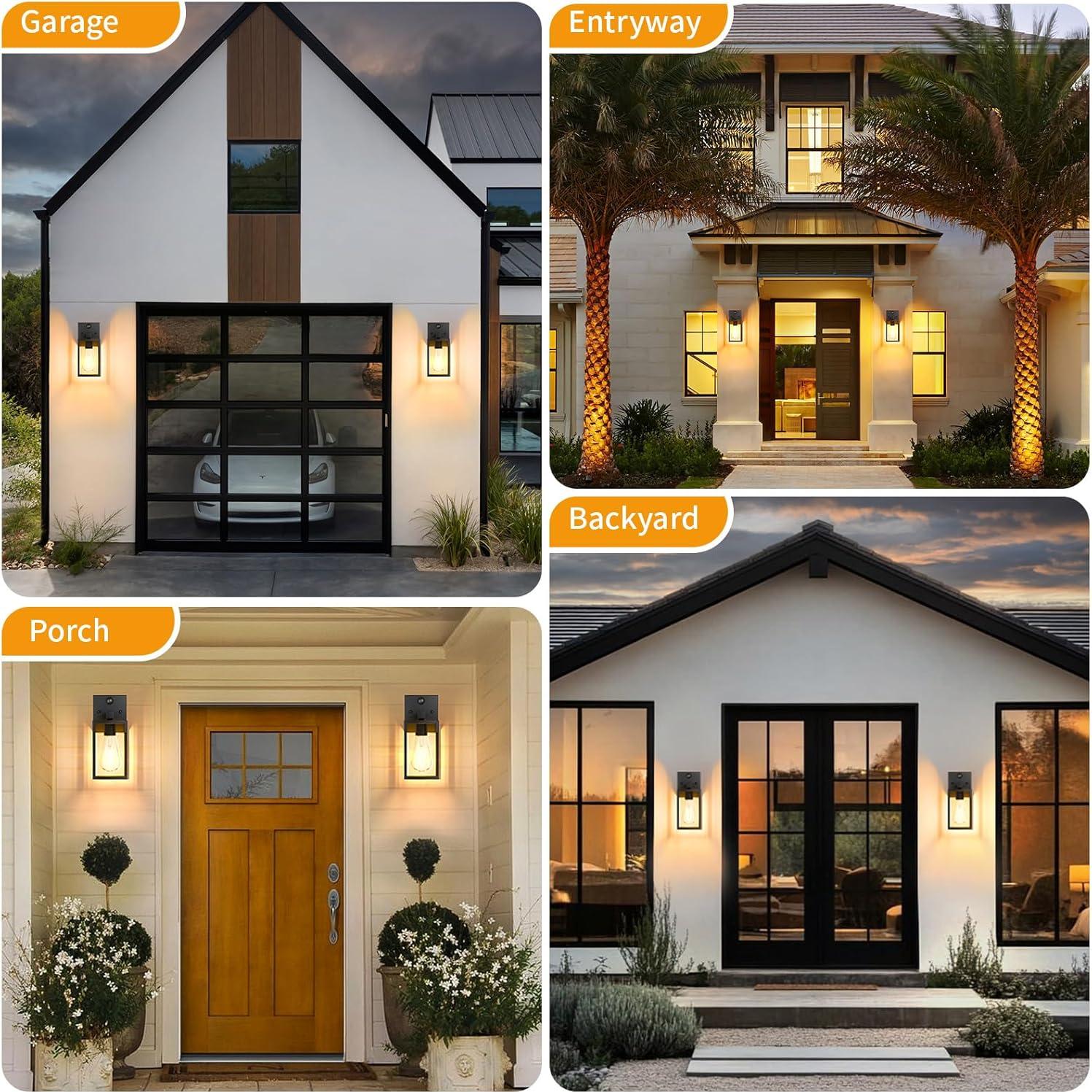 2 Lámparas de Luz Exterior FNYUSLET con Sensor de Movimiento