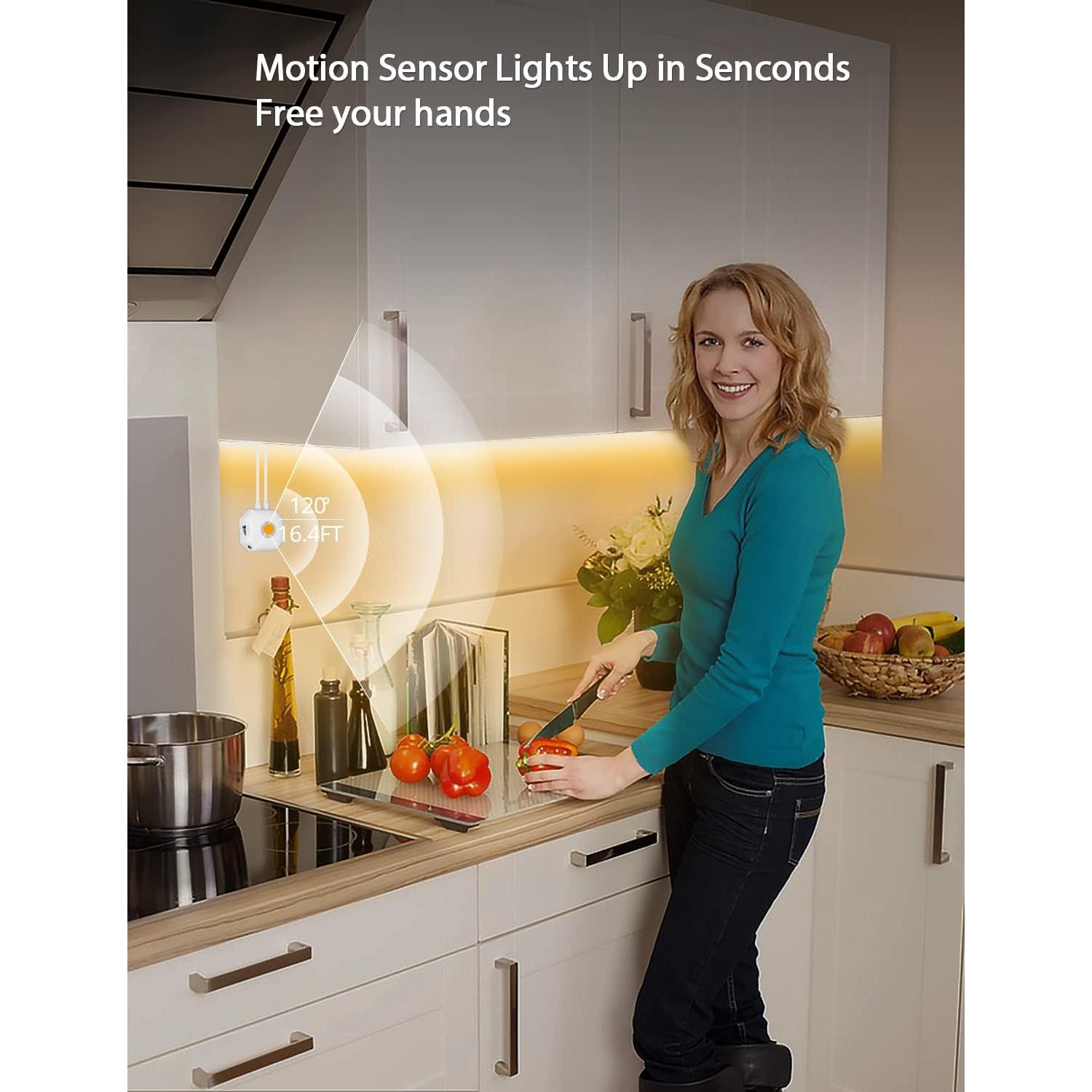 Luz LED de Sensor de Movimiento MATICOD 3m Blanca Cálida