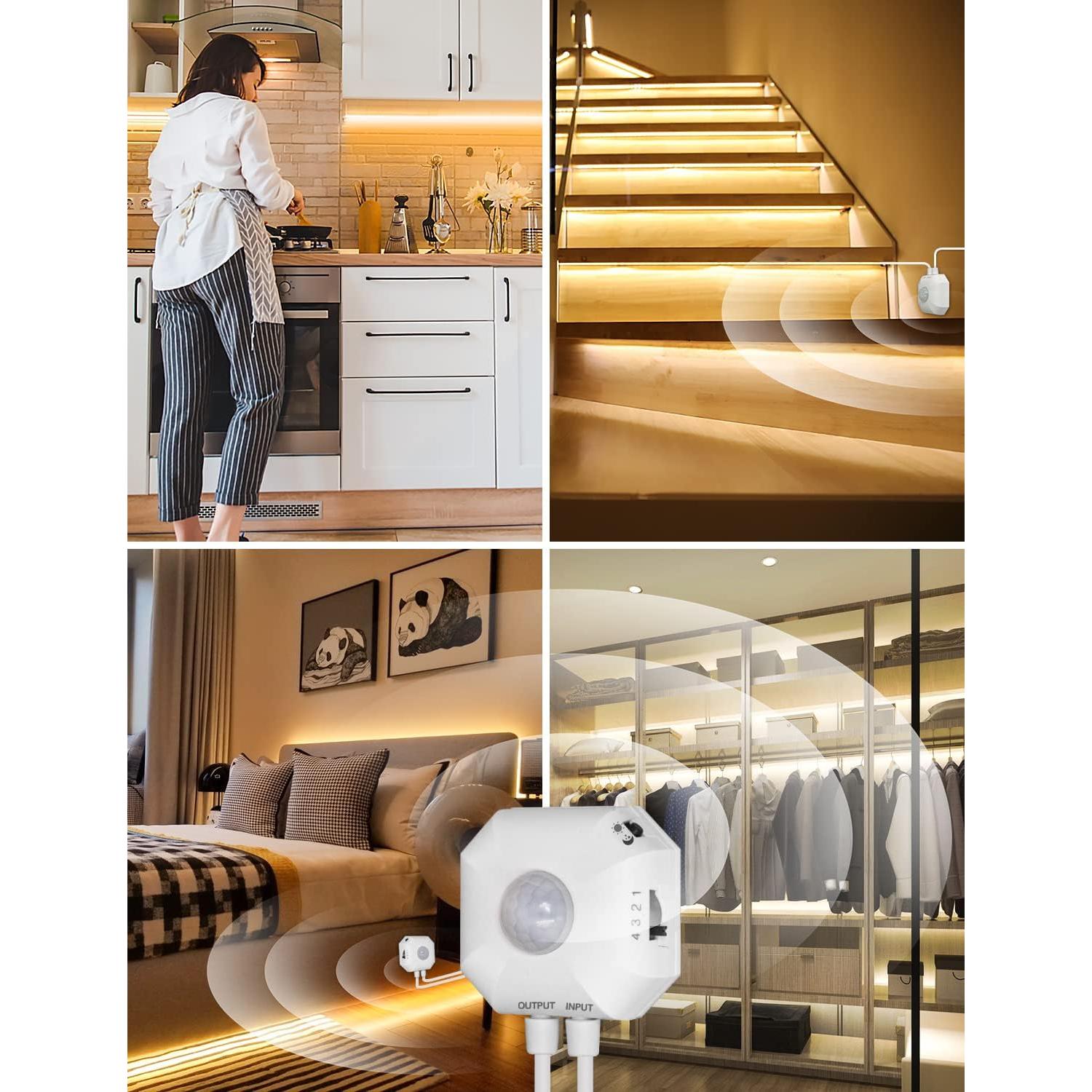 Luz LED de Sensor de Movimiento MATICOD 3m Blanca Cálida