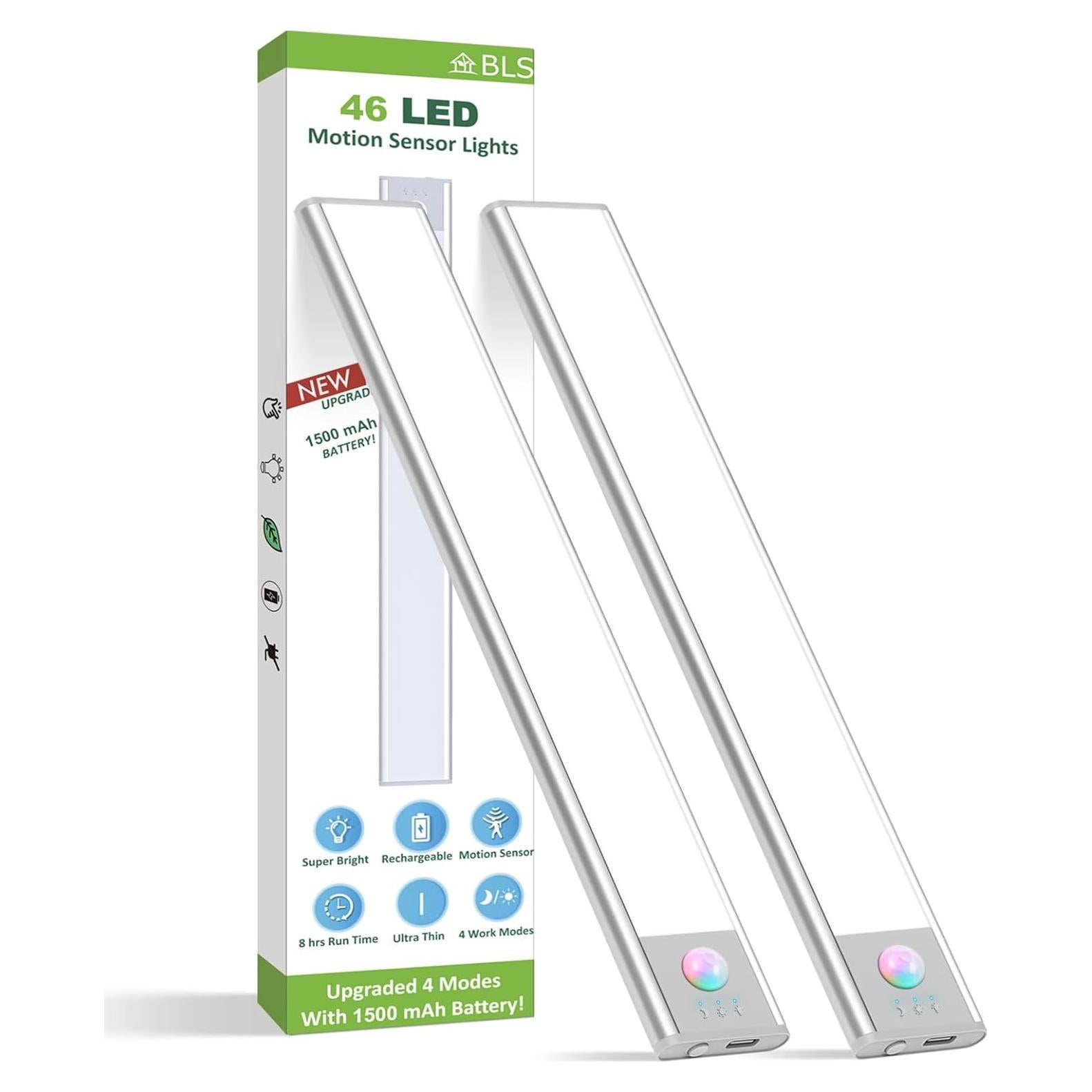 Luces Bajo Gabinete BLS LED 46 con Sensor de Movimiento USB-C