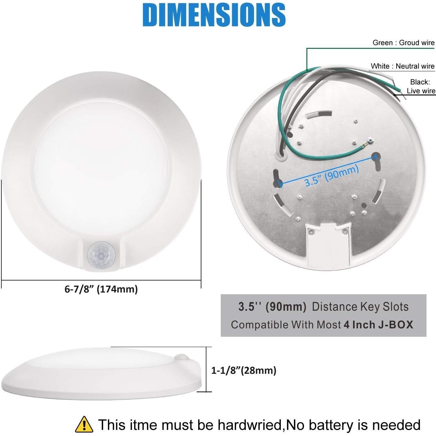 Luz de Techo LED con Sensor de Movimiento GUARANTLED 10W