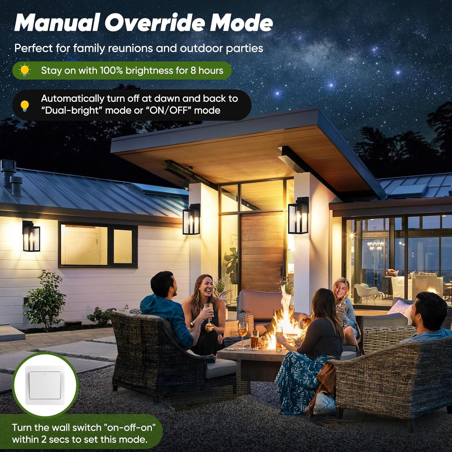 Luz de Pared Exterior BesLowe con Sensor de Movimiento 33 cm