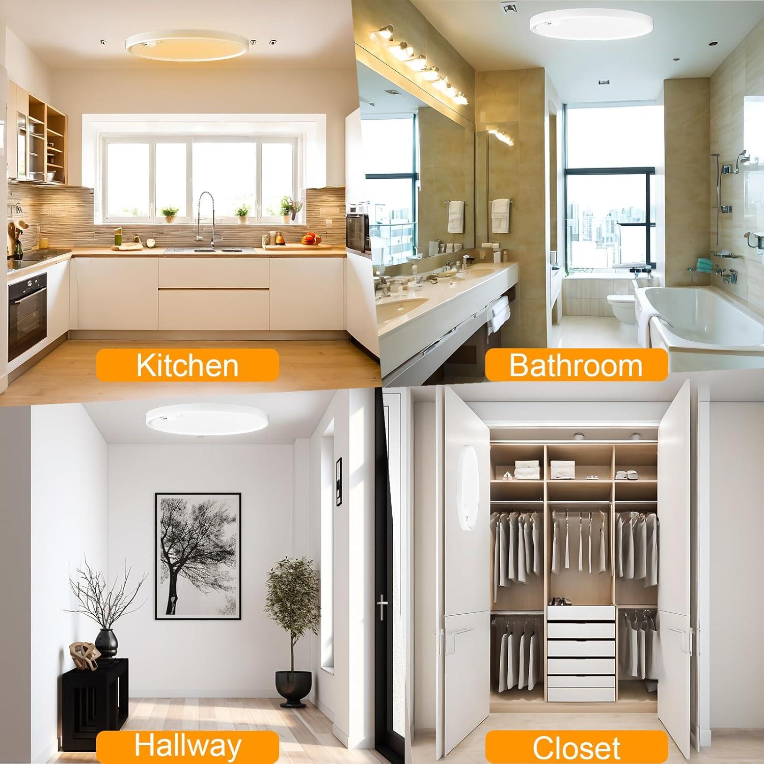 Luz de Techo LED 18W Eleganted con Sensor de Movimiento 22cm