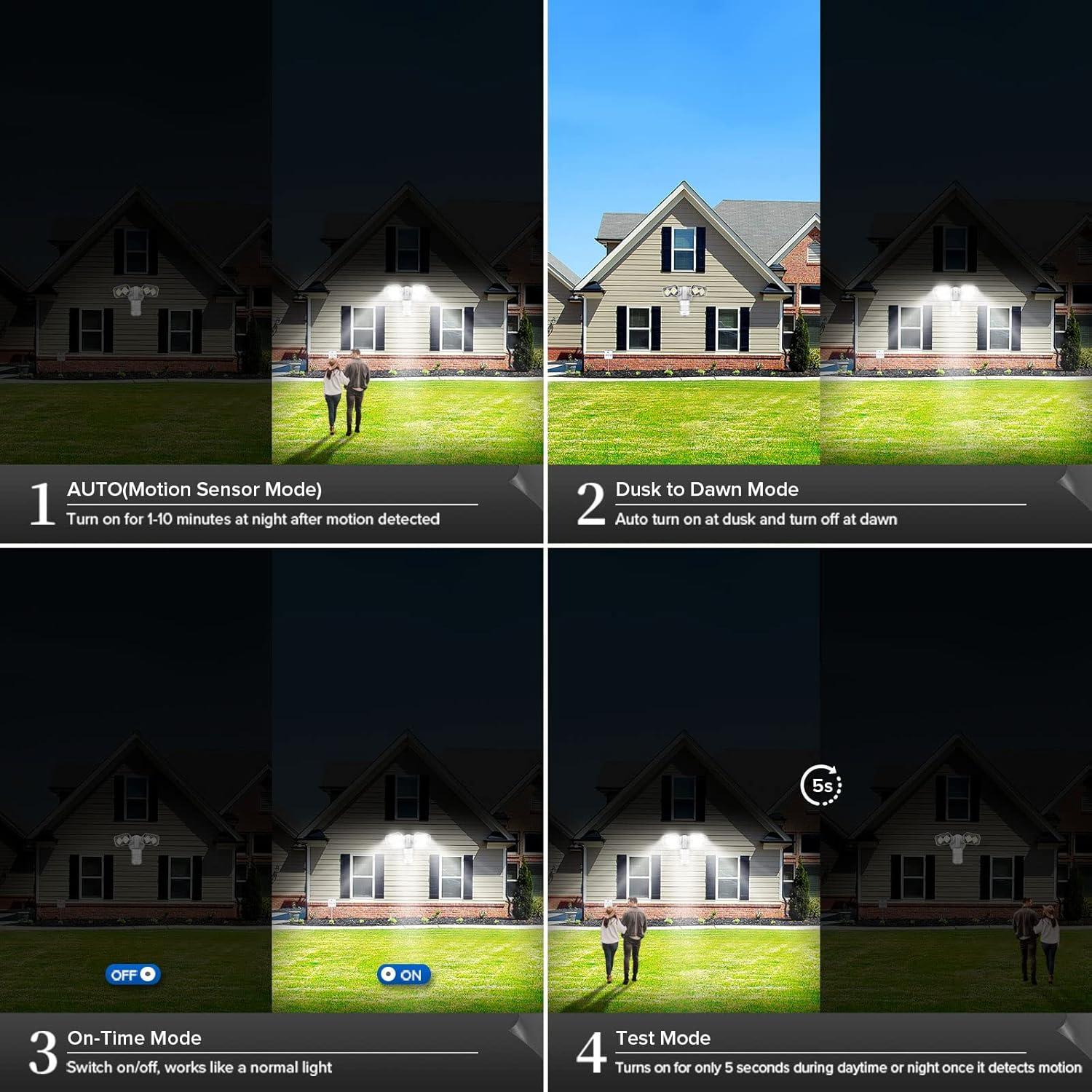 SANSI 28W Luces Exteriores LED con Sensor de Movimiento IP65