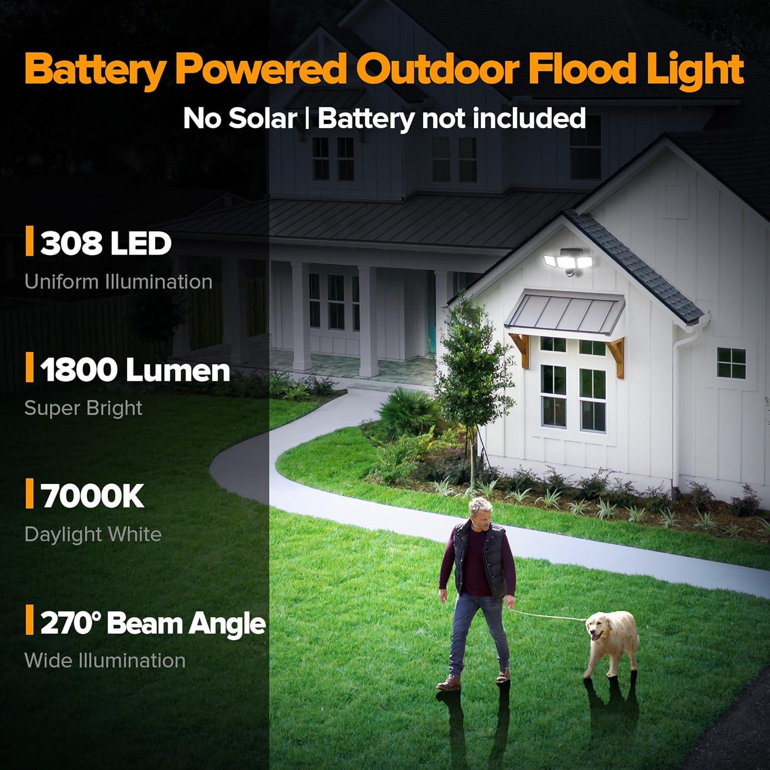 Luz de Sensor de Movimiento UME 302 LED 1800LM IP65 Exterior