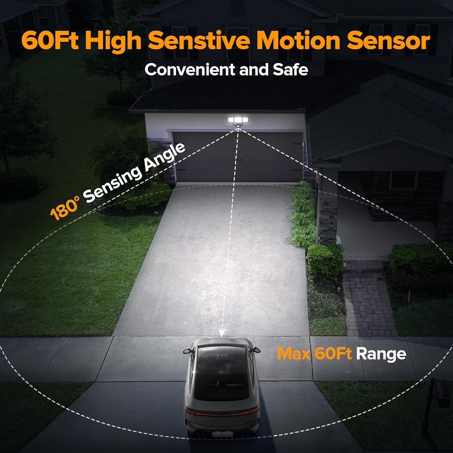 Luz de Sensor de Movimiento UME 302 LED 1800LM IP65 Exterior