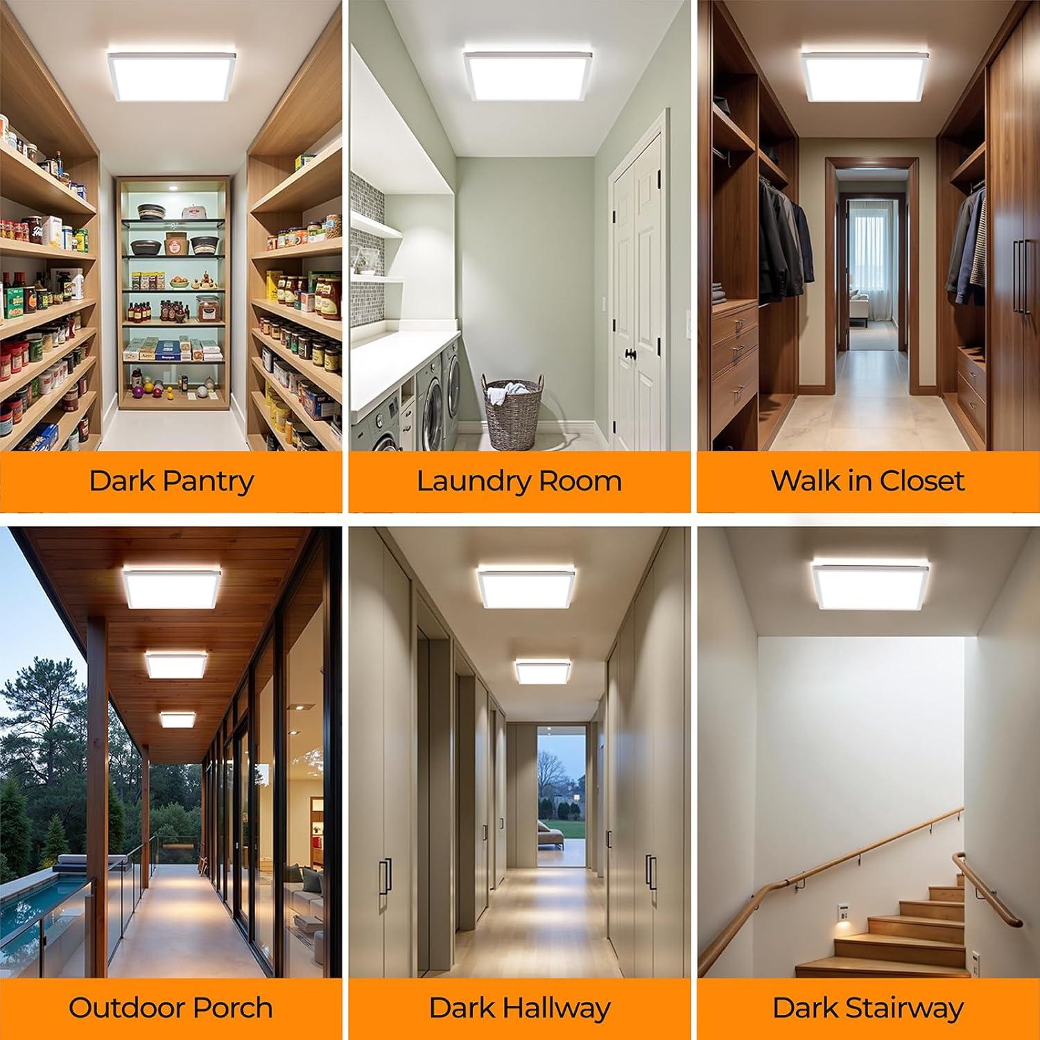 Luz de Techo LED Dimmable BLNAN 30cm 24W con Sensor de Movimiento