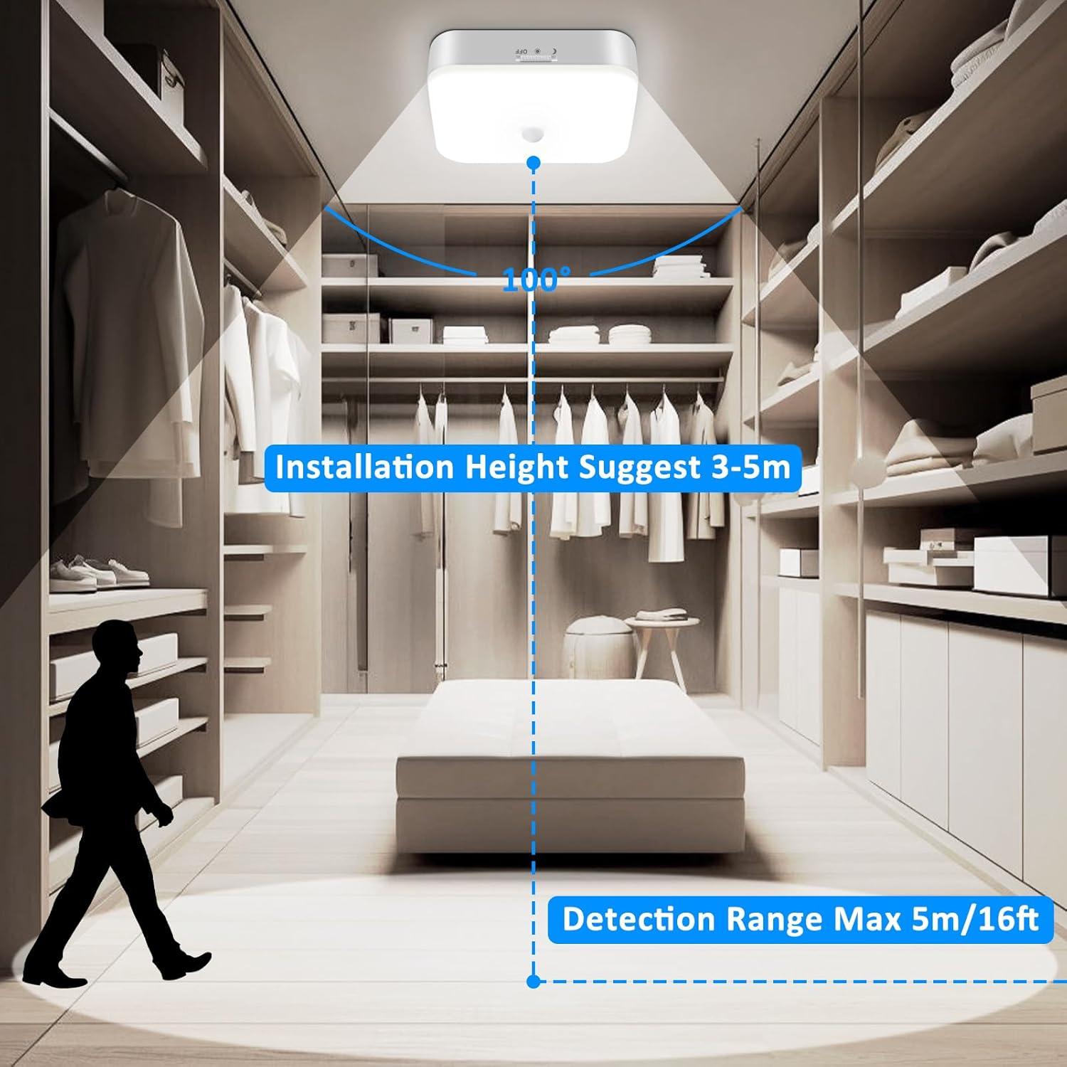 Luz de Techo Inalámbrica TOOWELL con Sensor de Movimiento 500LM