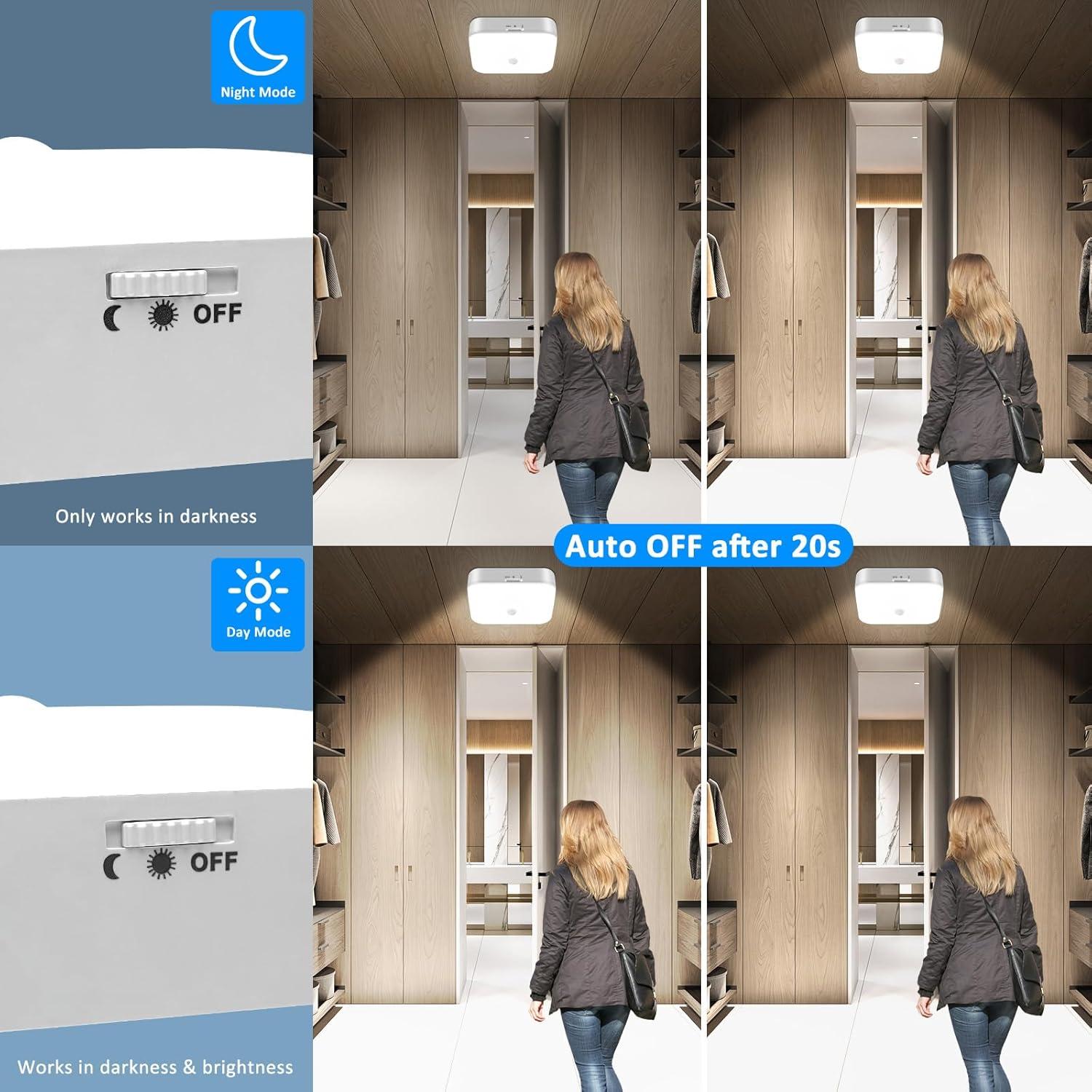 Luz de Techo Inalámbrica TOOWELL con Sensor de Movimiento 500LM