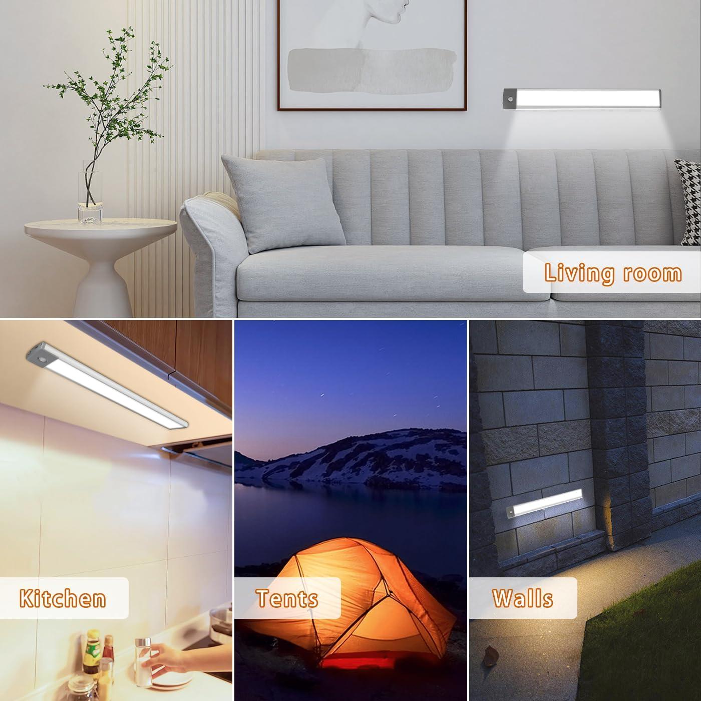 Luz LED Bajo Gabinete LEPOTEC 54 LEDs con Sensor Movimiento