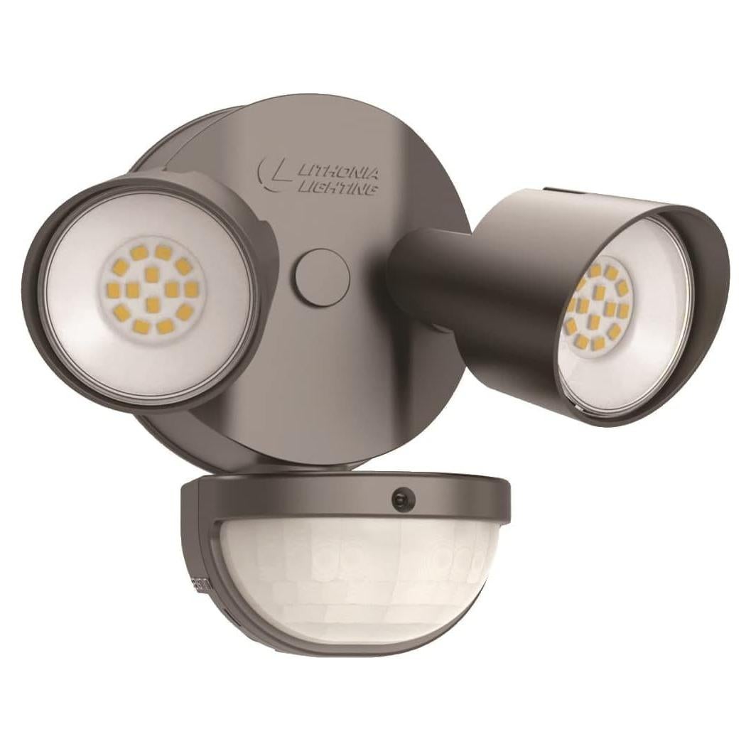 Luz de Inundación LED Lithonia HomeGuard 2-Luz con Sensor 4000K
