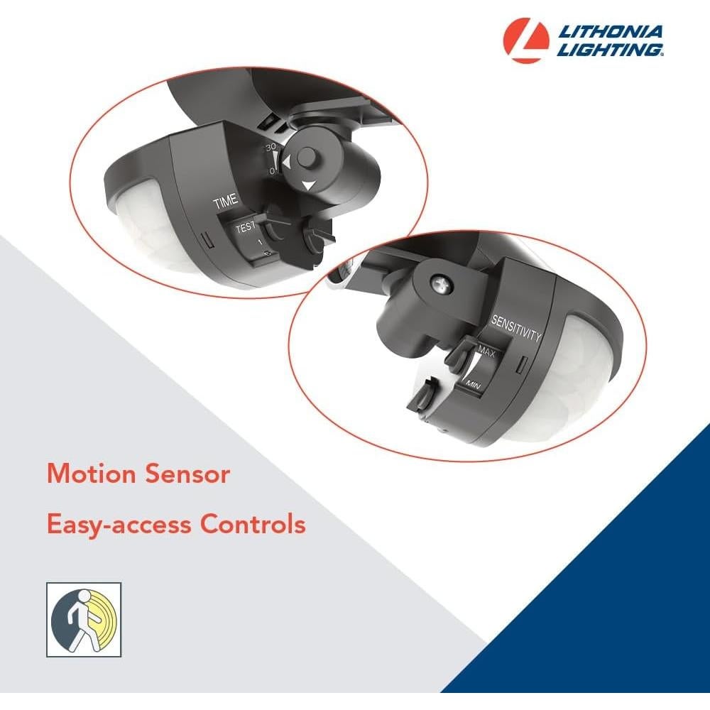 Luz de Inundación LED Lithonia HomeGuard 2-Luz con Sensor 4000K