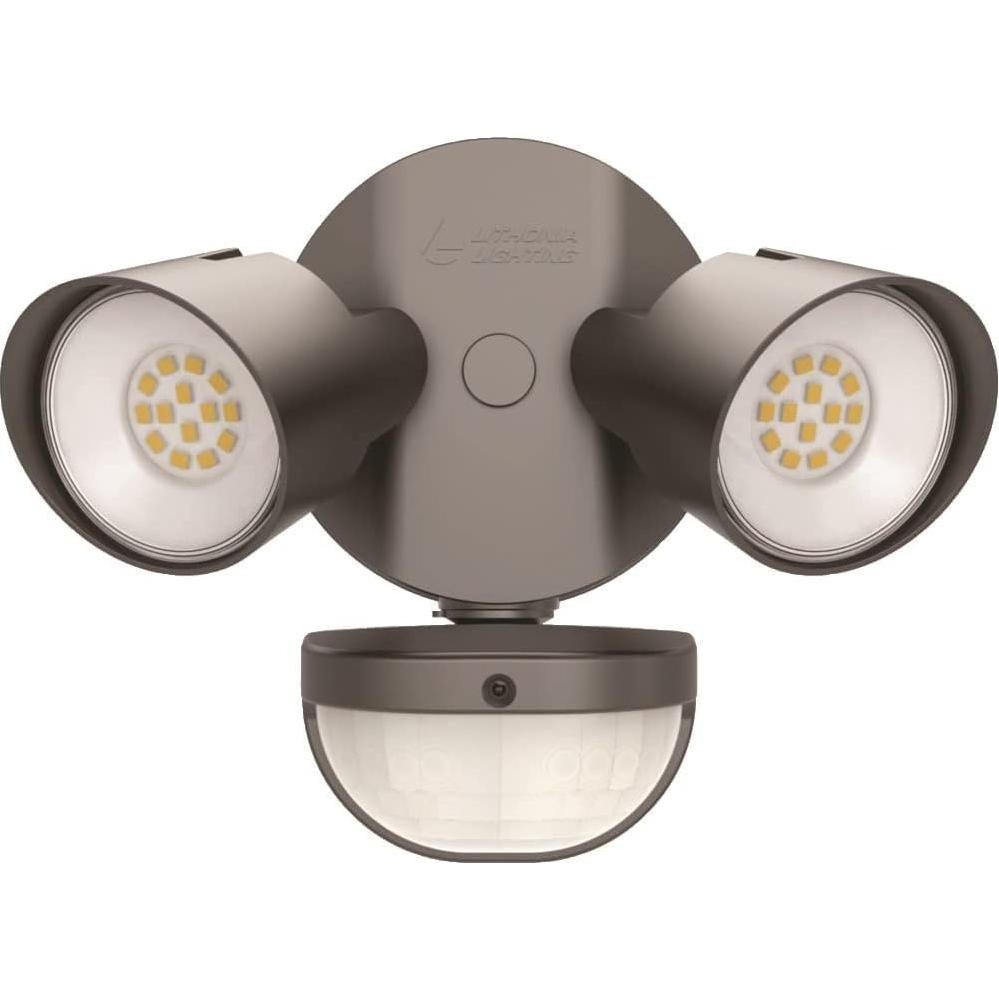 Luz de Inundación LED Lithonia HomeGuard 2-Luz con Sensor 4000K