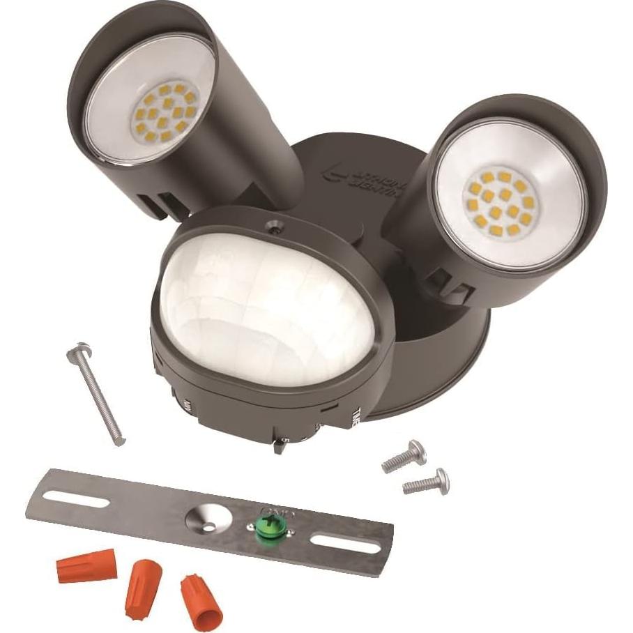 Luz de Inundación LED Lithonia HomeGuard 2-Luz con Sensor 4000K