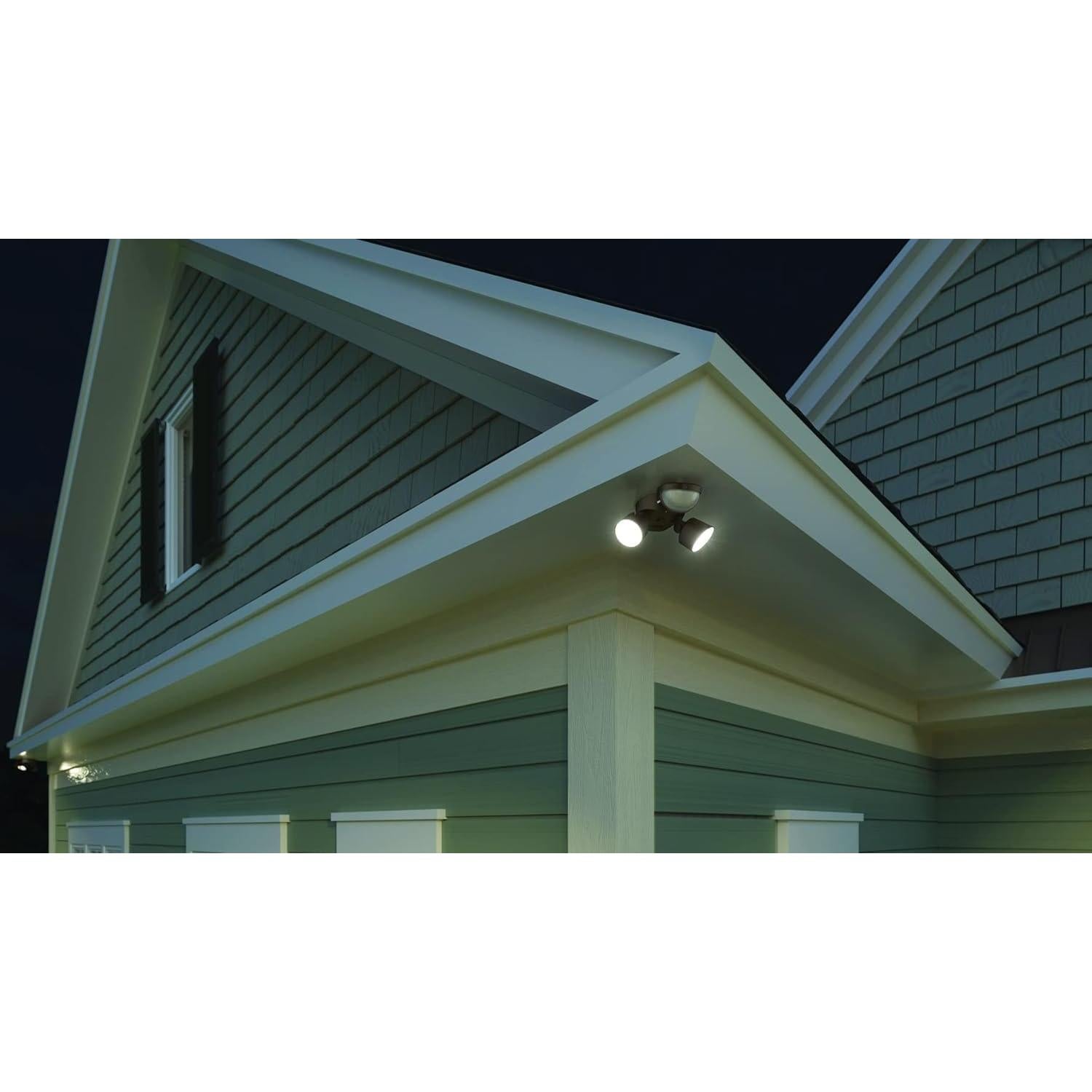 Luz de Inundación LED Lithonia HomeGuard 2-Luz con Sensor 4000K