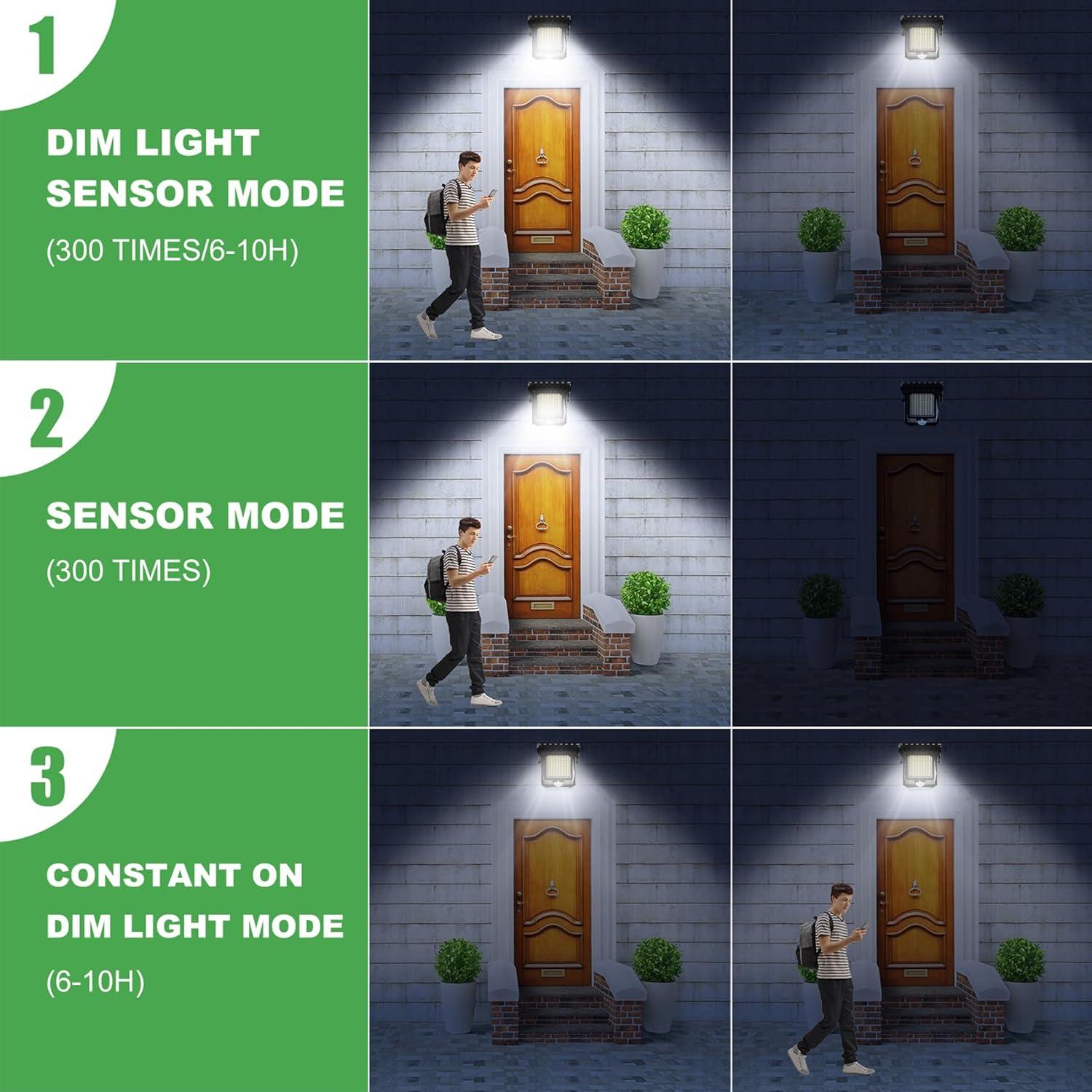 Luces Solares de Movimiento Tryme 118 LEDs con Clip y Sensor