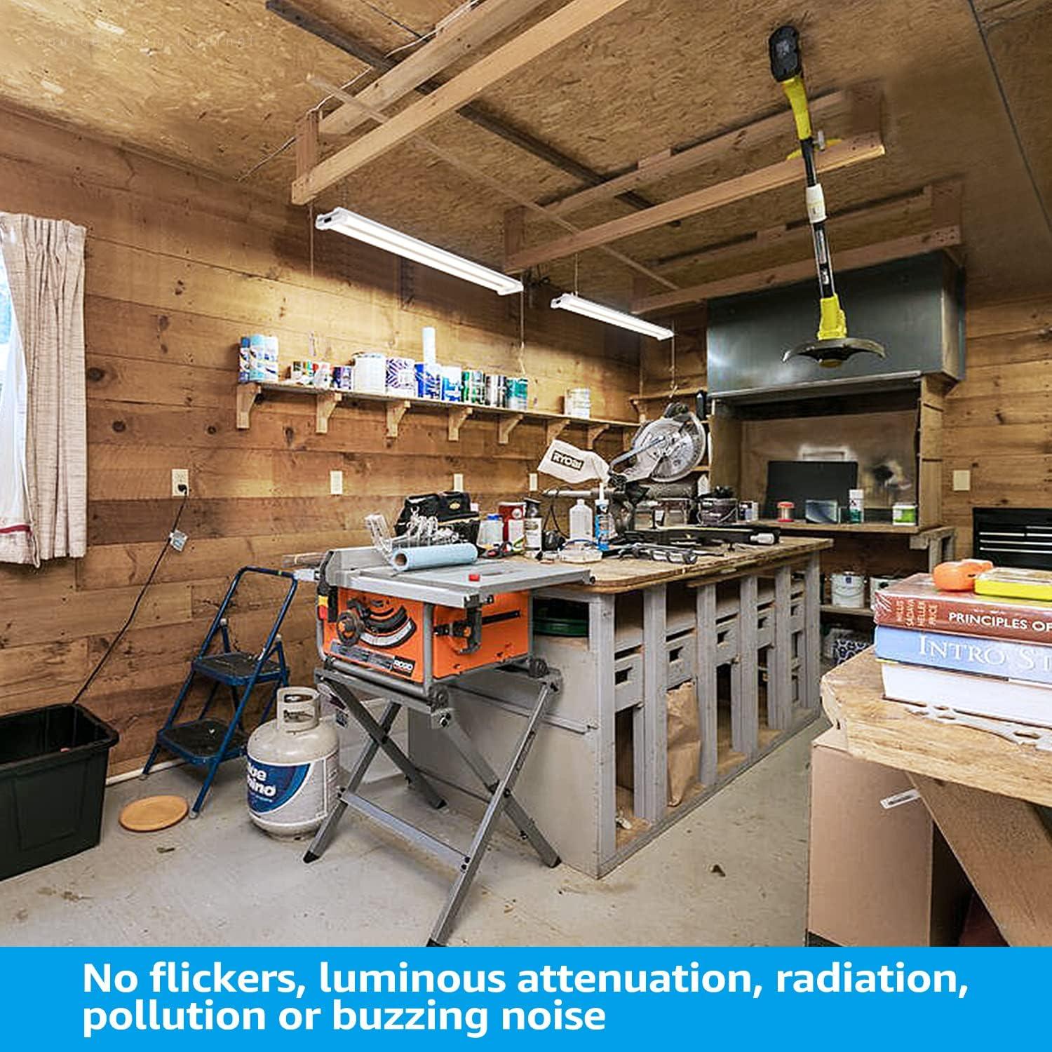 Luz de Taller LED LEONLITE 40W con Sensor de Movimiento 4000lm