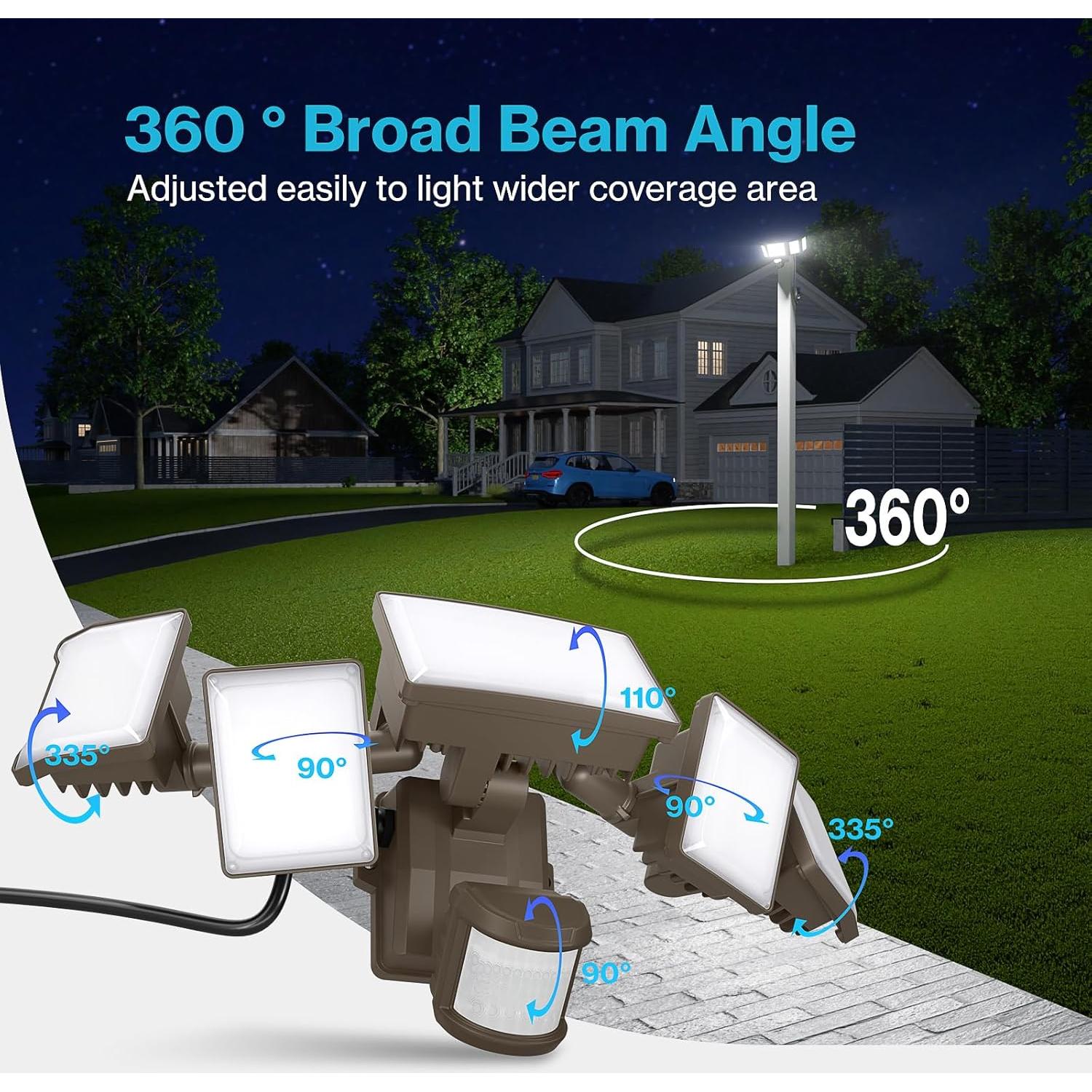 Luz de Inundación LED Olafus 100W con Sensor de Movimiento IP65