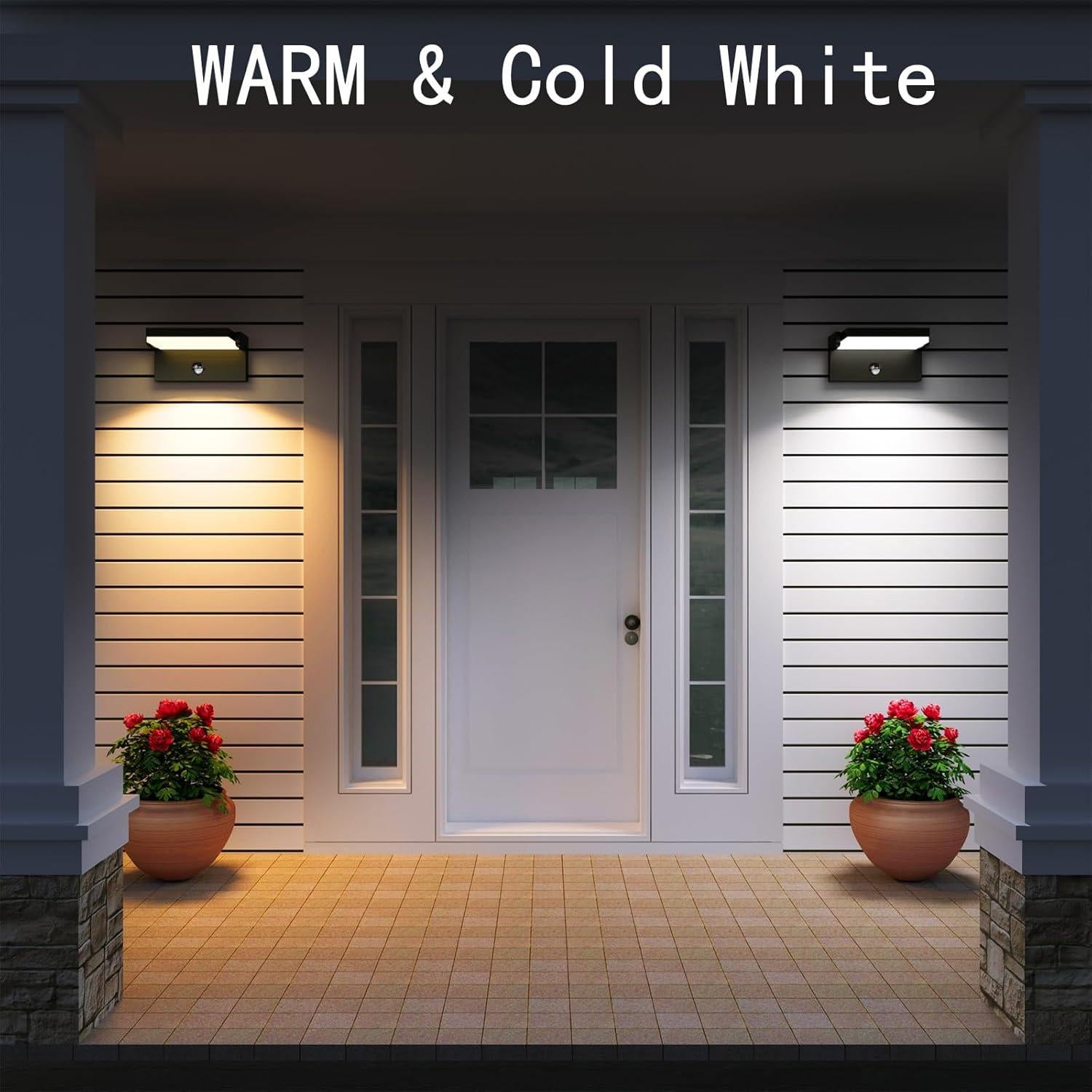 Luz de Pared LED Exterior WISELUME 60W con Sensor de Movimiento