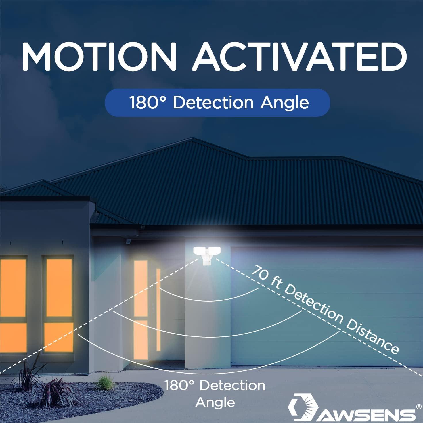 Luz de Seguridad LED 30W AWSENS con Sensor de Movimiento 180°