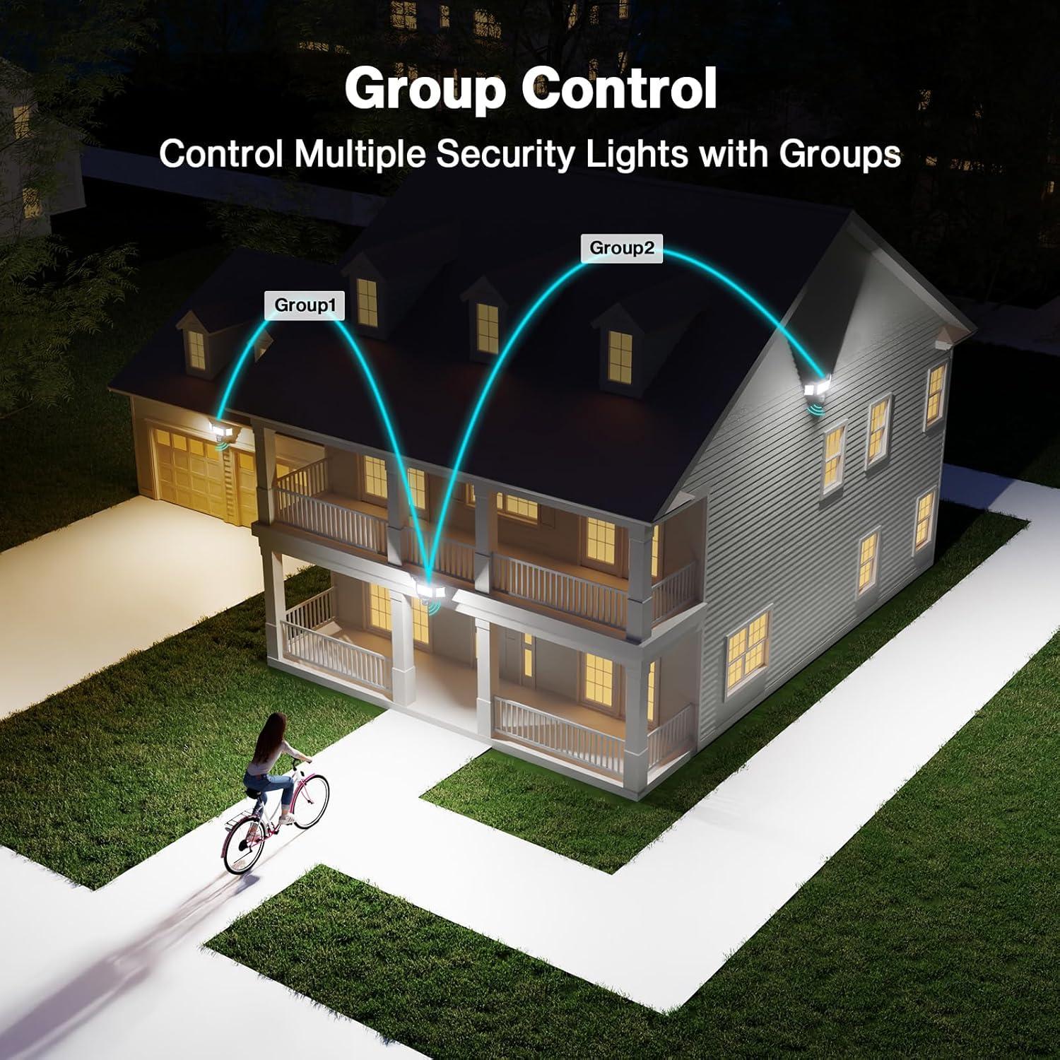 Luz de Inundación LED Inteligente Olafus 65W con Sensor de Movimiento