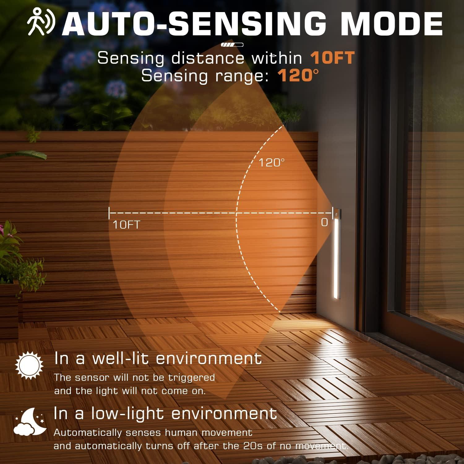 Luz LED Inalámbrica GRILIG con Sensor de Movimiento 2000mAh
