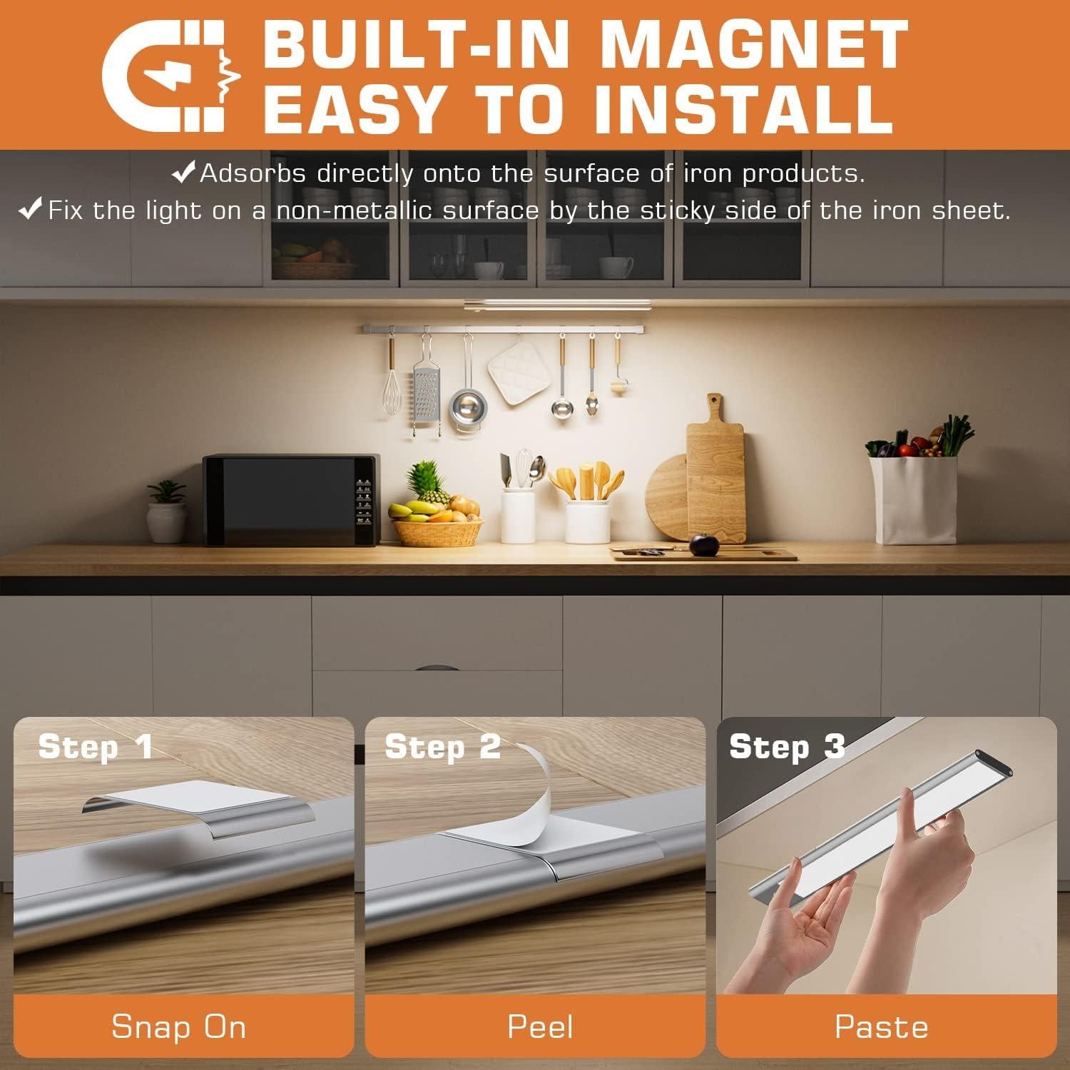 Luz LED Inalámbrica GRILIG con Sensor de Movimiento 2000mAh