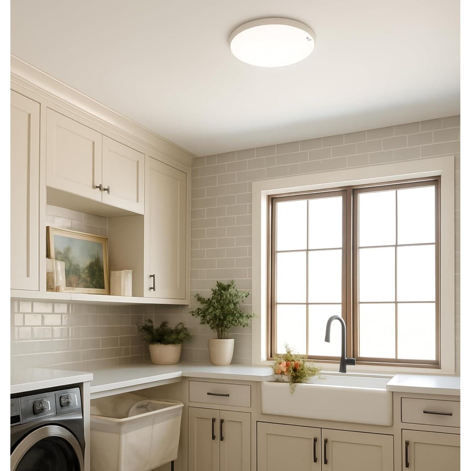 Luz de Techo LED con Sensor de Movimiento Leetdud 18W 1800Lm