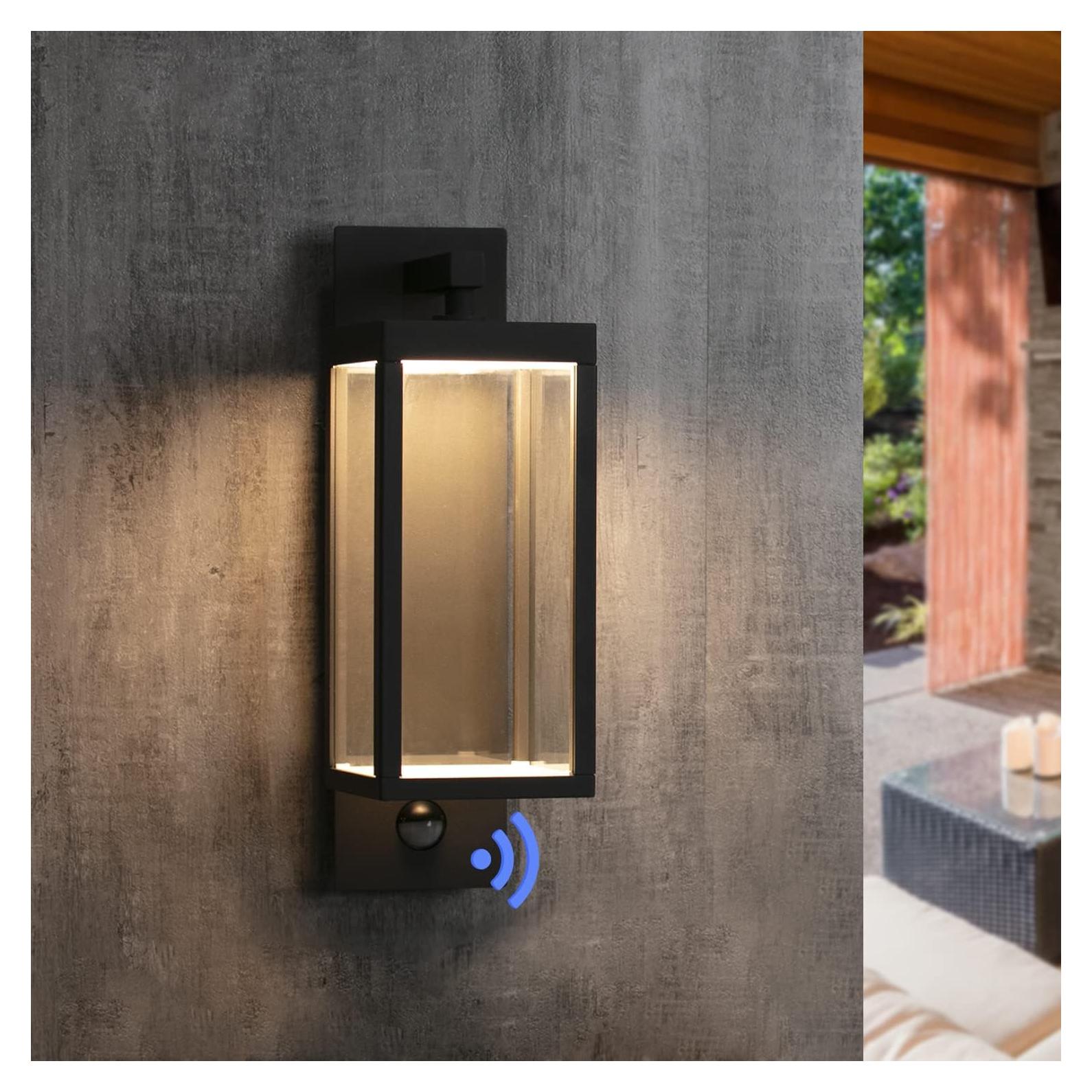 Luz de Pared LED Lustrlach con Sensor de Movimiento 38cm IP54