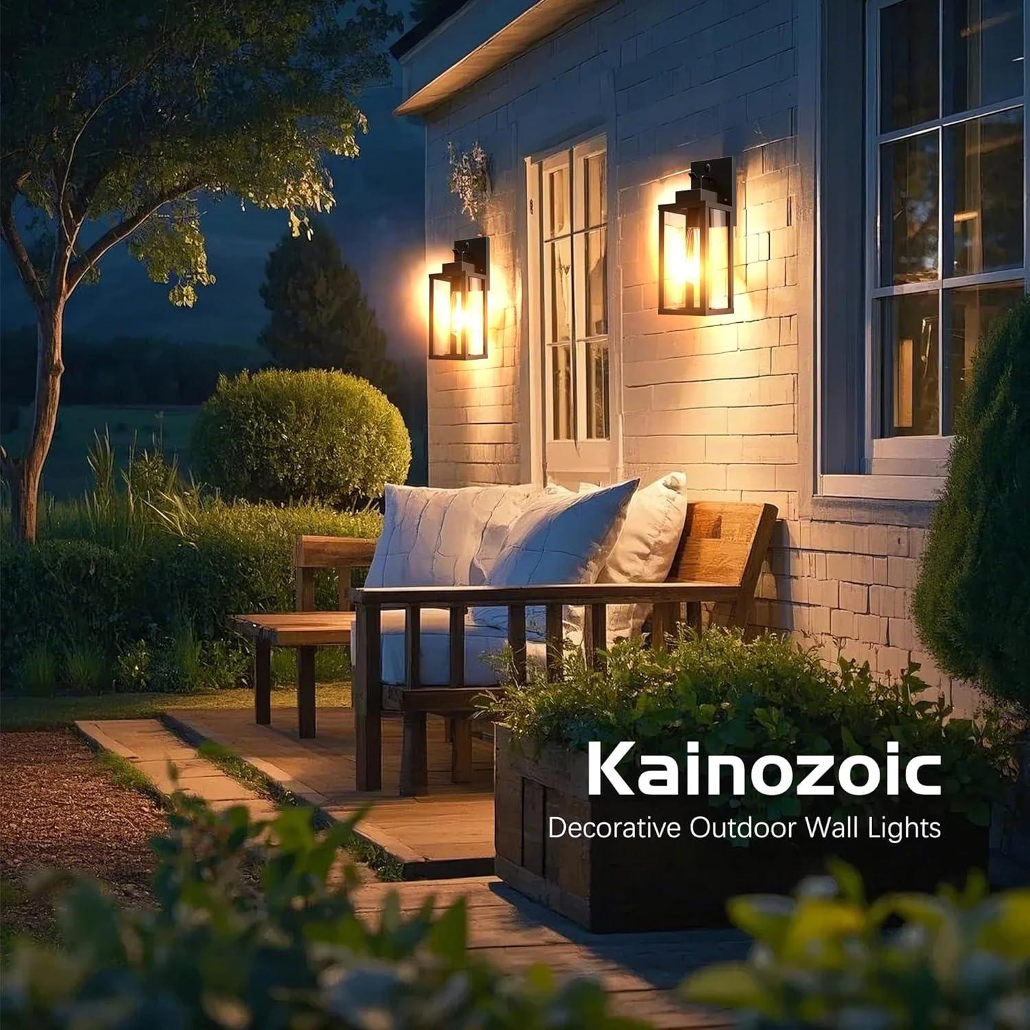 Lámpara de Pared Exterior Kainozoic con Sensor de Movimiento 37cm