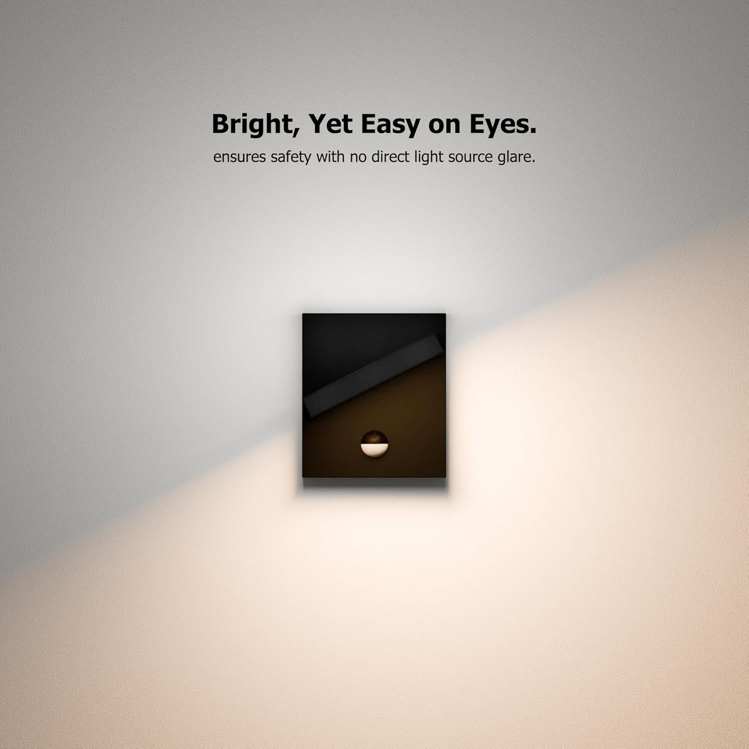 Lámpara de Pared LED con Sensor de Movimiento Inowel IP54 Negra