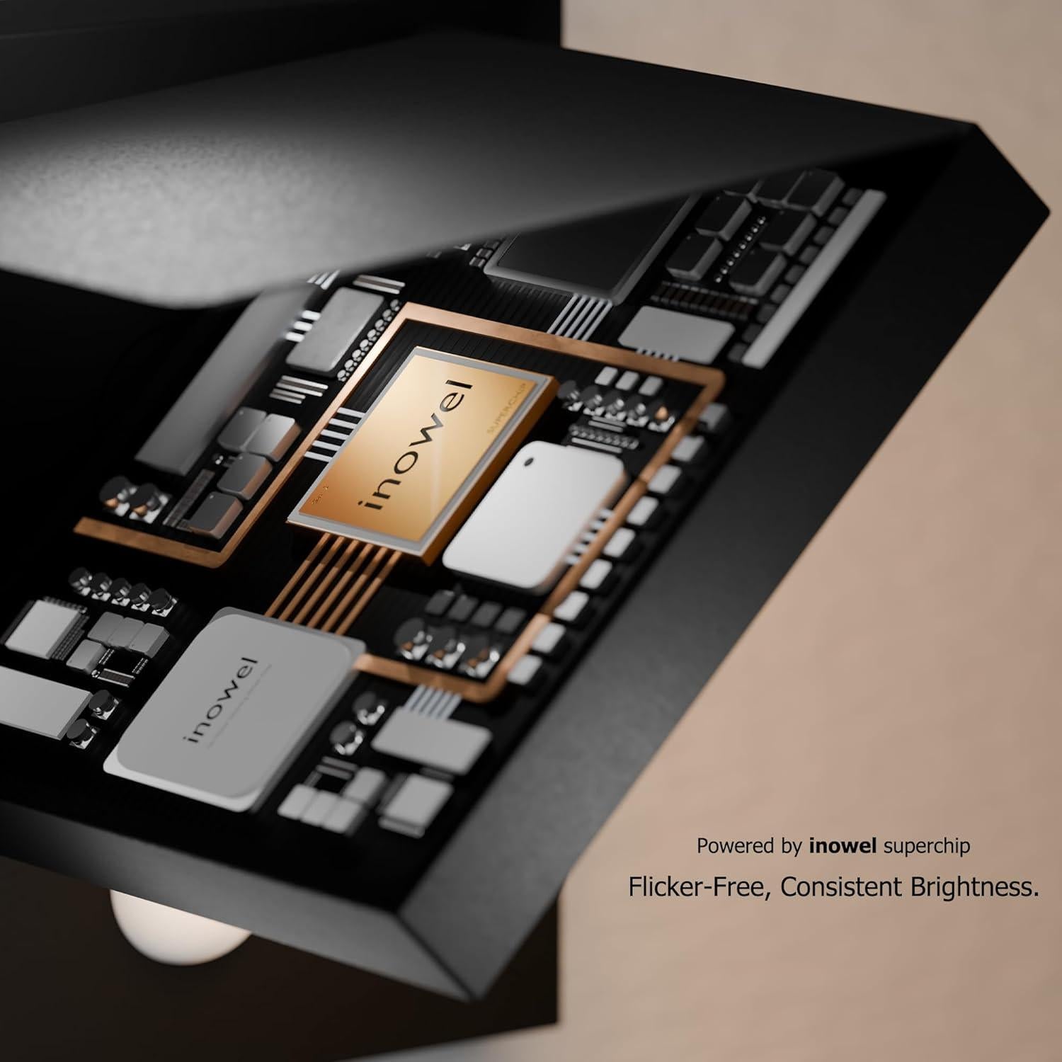 Lámpara de Pared LED con Sensor de Movimiento Inowel IP54 Negra