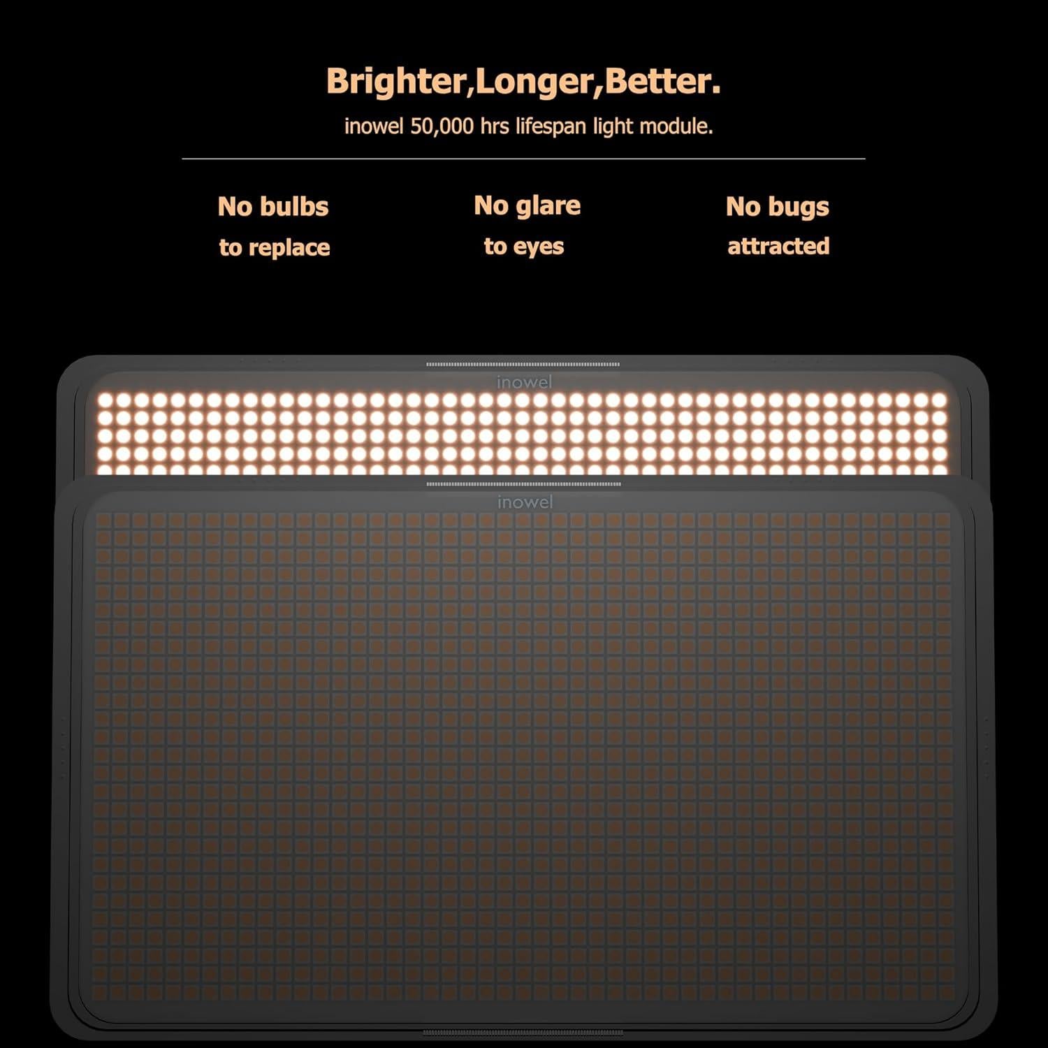 Lámpara de Pared LED con Sensor de Movimiento Inowel IP54 Negra