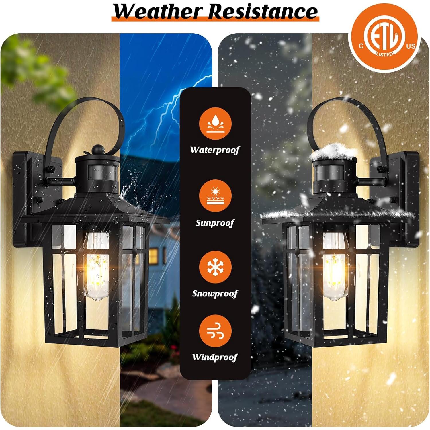 Luz Exterior con Sensor de Movimiento WorthyWorld - Paquete de 2