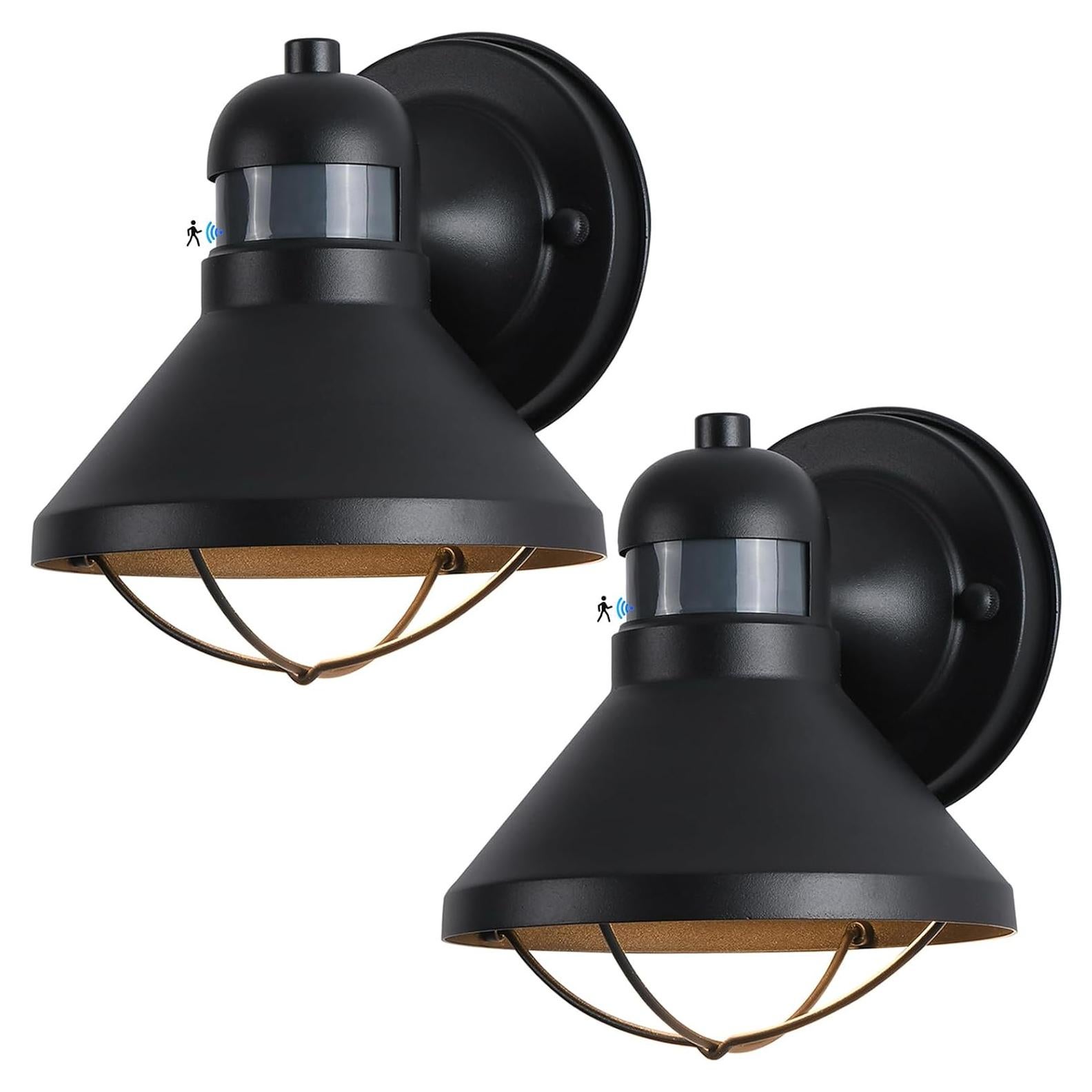 Luz LED de Pared Exterior LONEDRUID 2 Paquete Sensor Movimiento