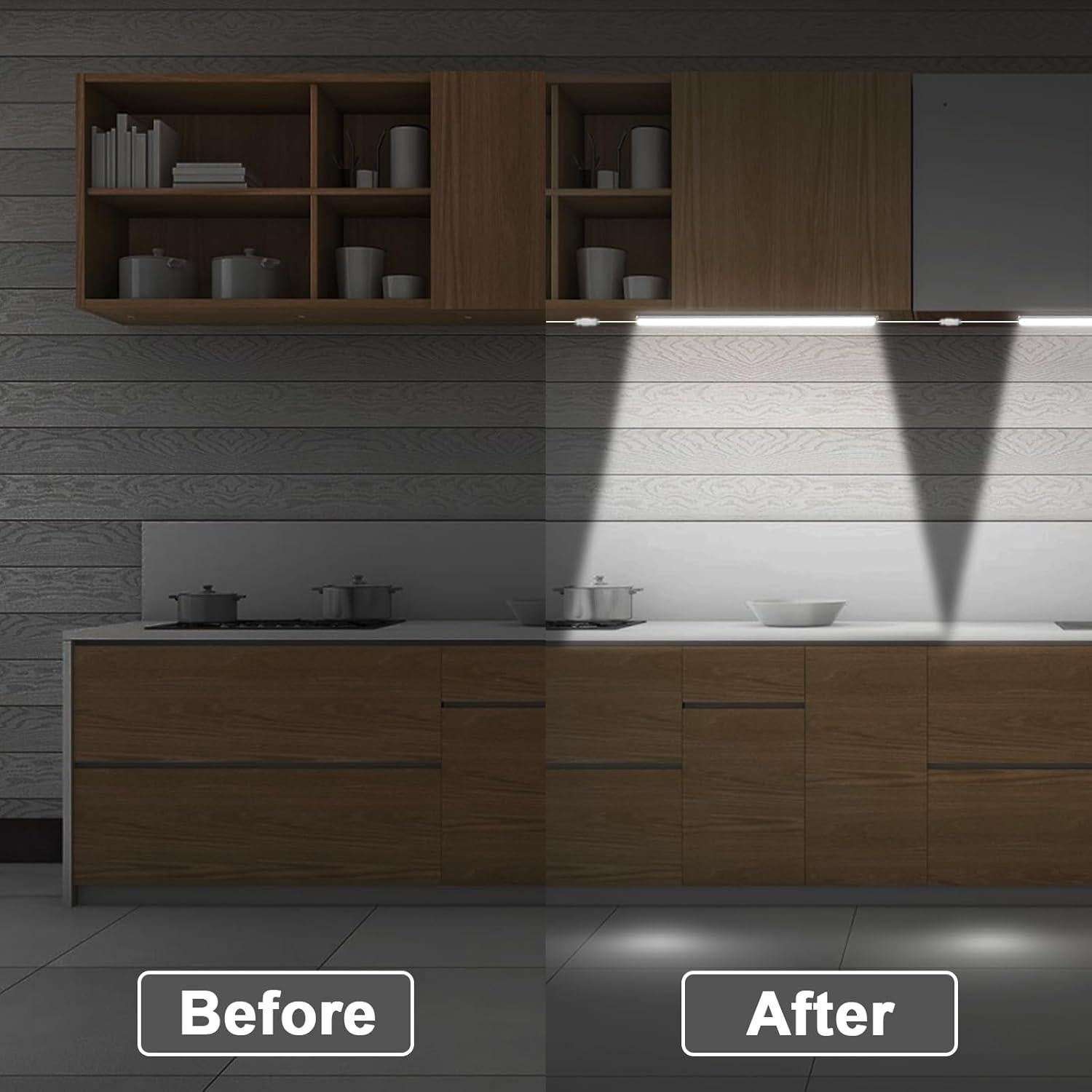 Luces de Gabinete LED Daymeet 30 cm con Sensor de Movimiento - Paquete de 3