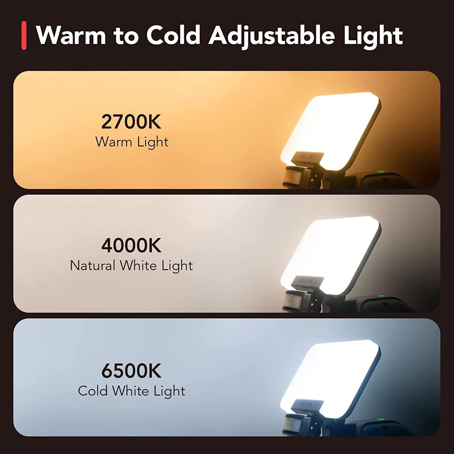 Luces de Inundación LED OREiN 35W 3500LM con Sensor de Movimiento